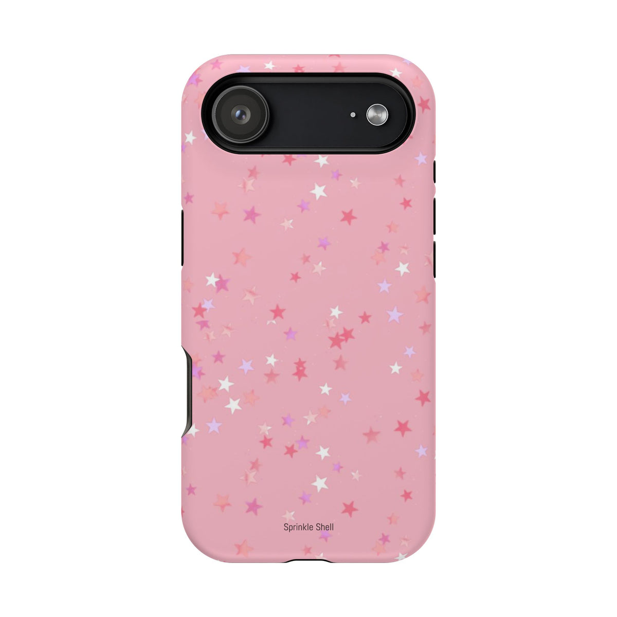 MagSafe pink multicolor stars case