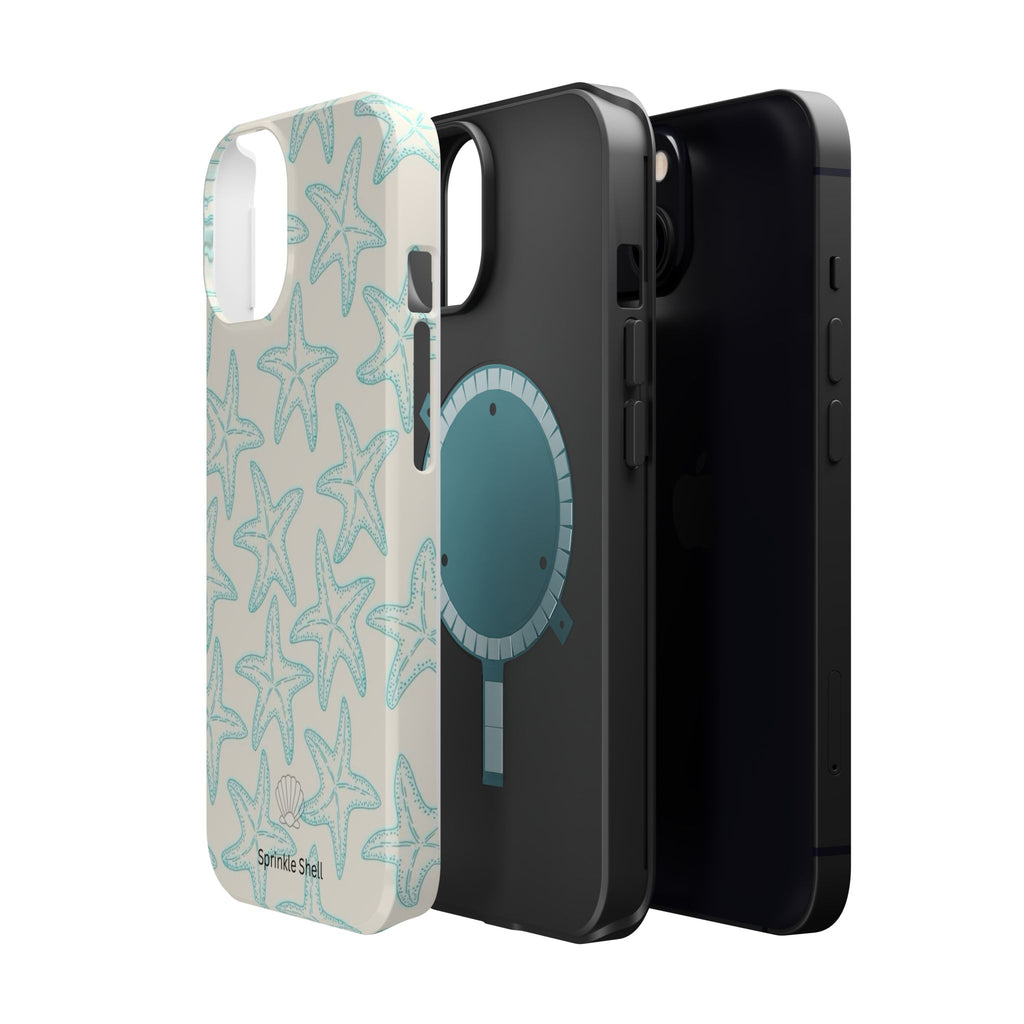 MagSafe teal starfish case