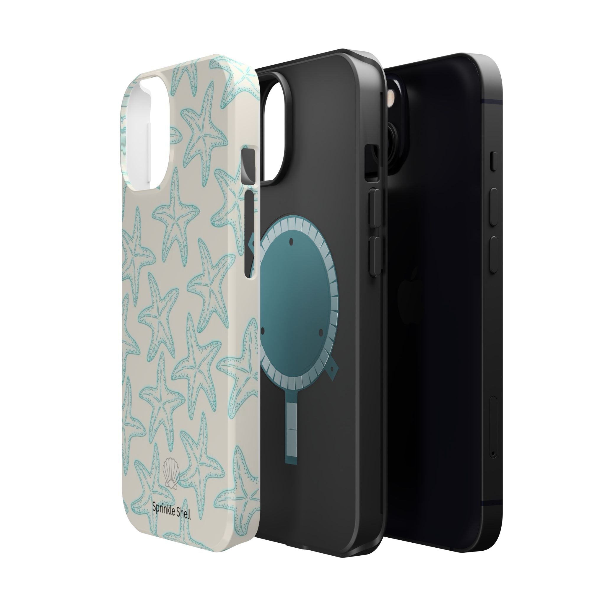 MagSafe teal starfish case