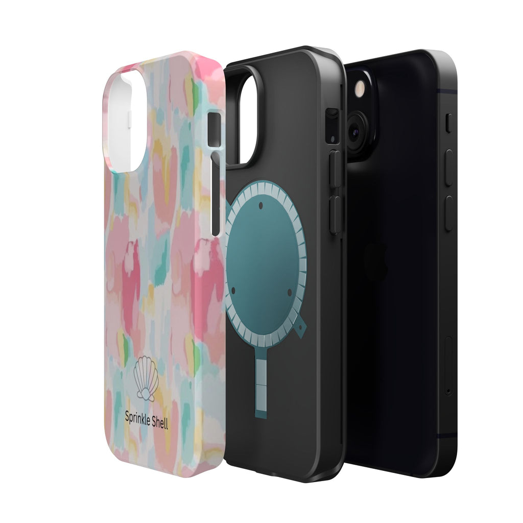 MagSafe cute colorful paint case