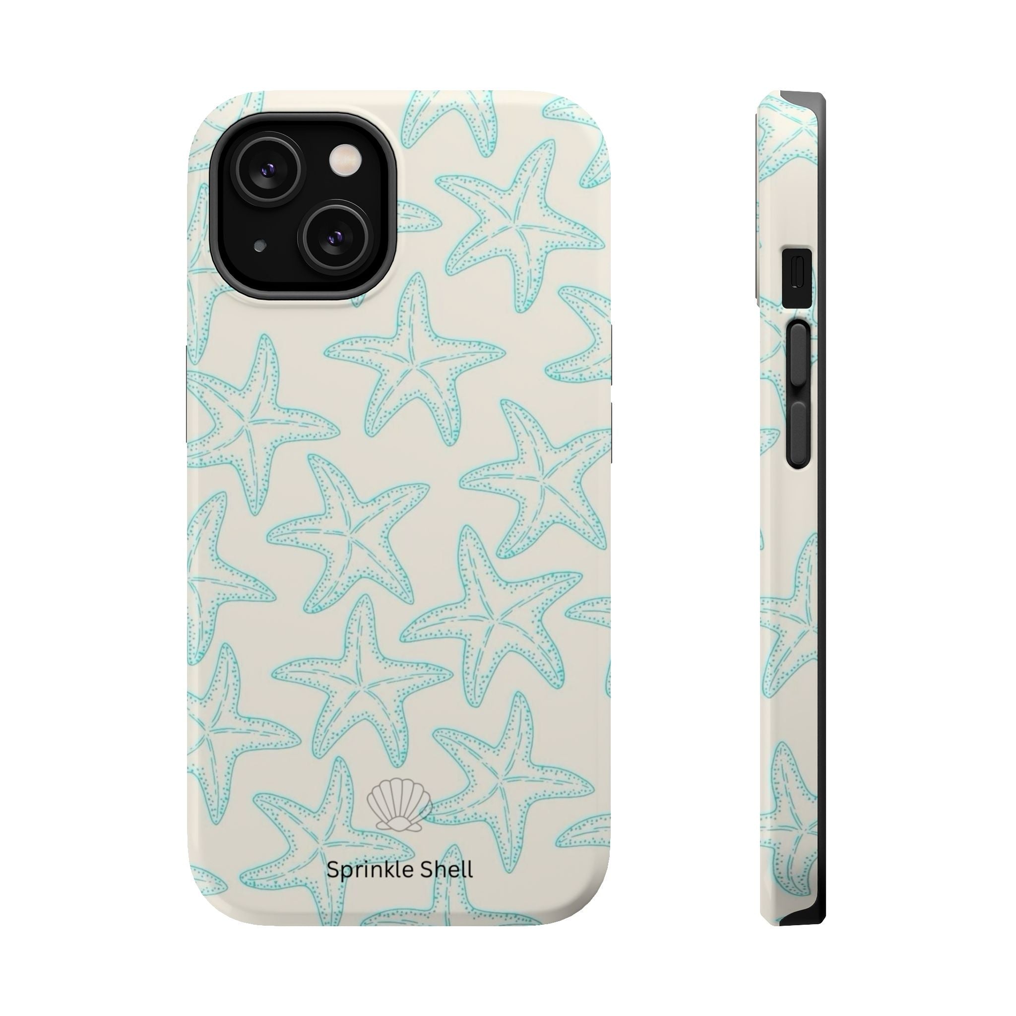 MagSafe teal starfish case