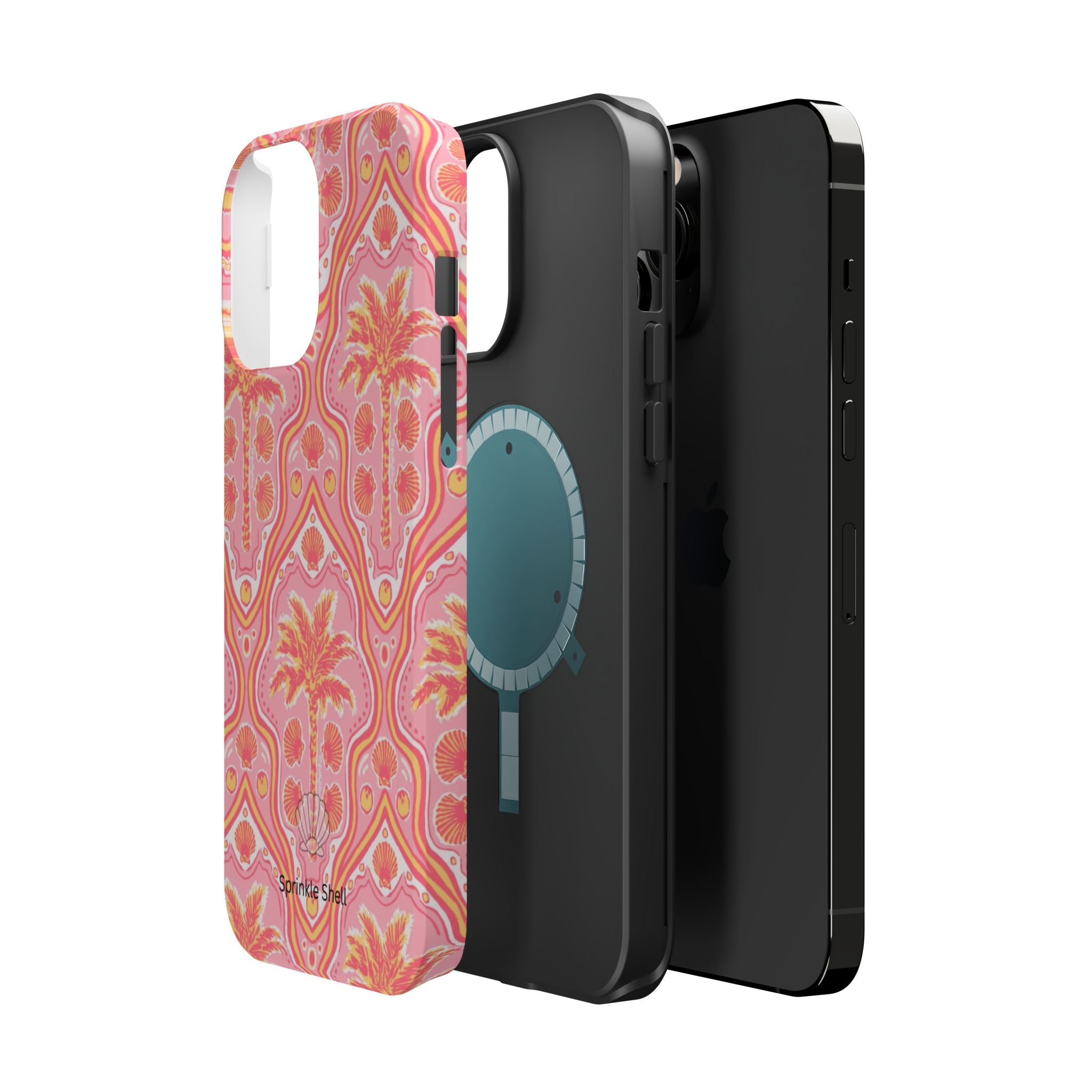 MagSafe pink pink summer palm tree case