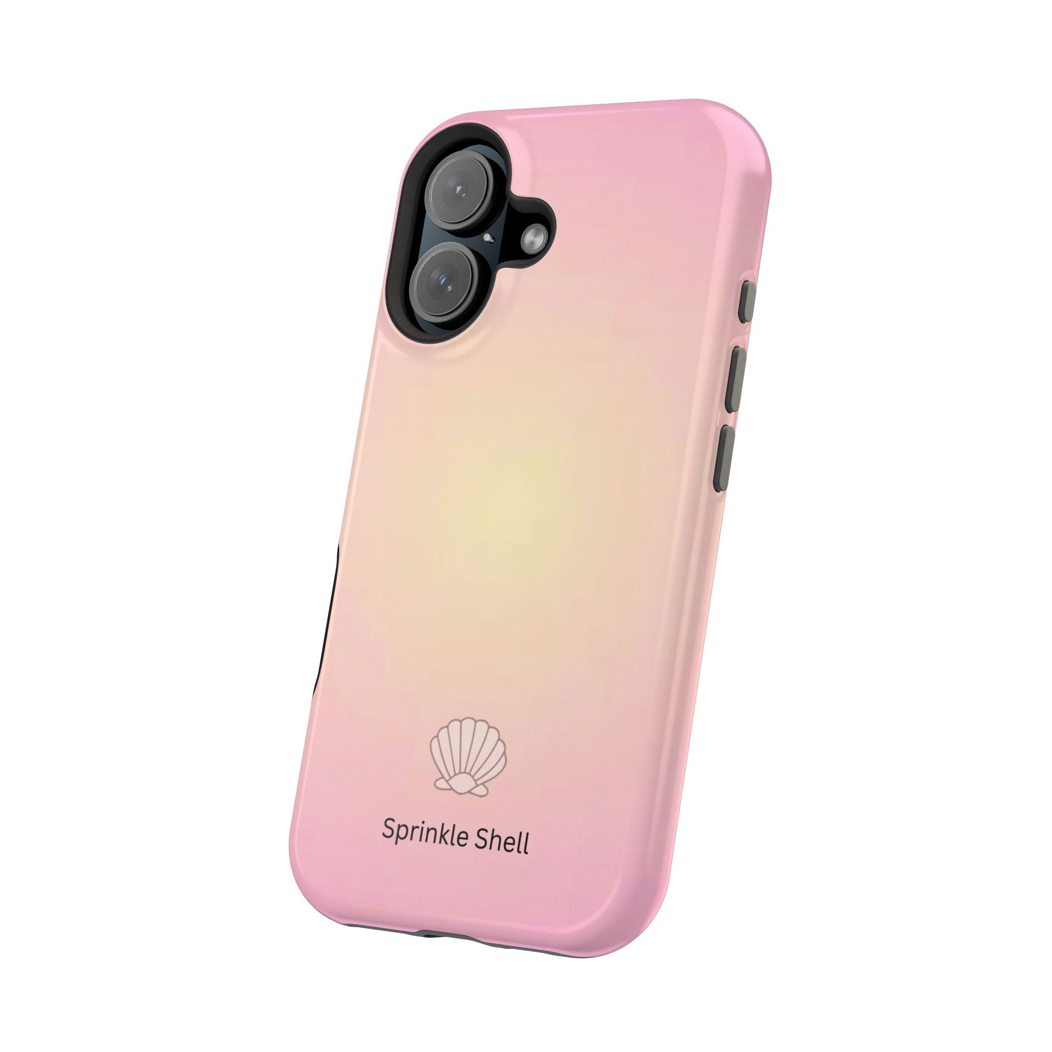 MagSafe light pink and yellow aura case
