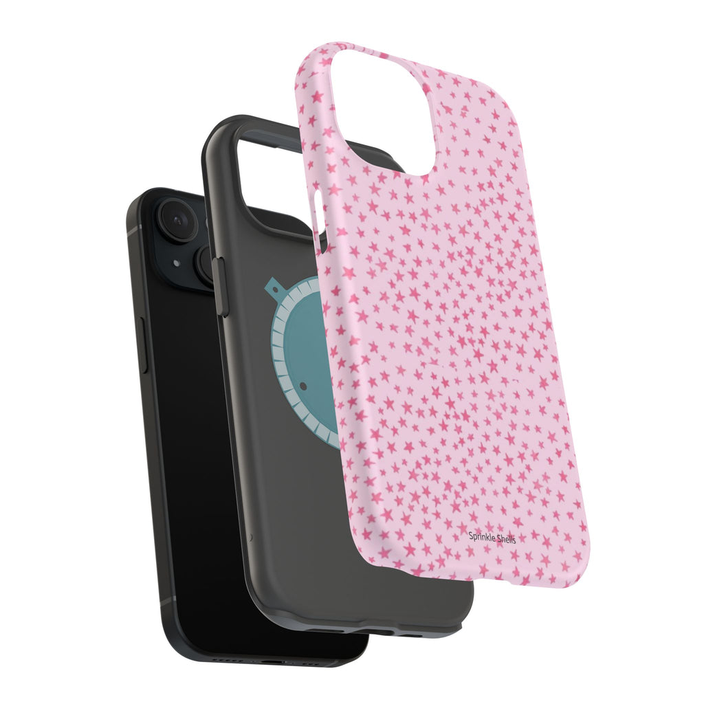MagSafe mini pink stars case