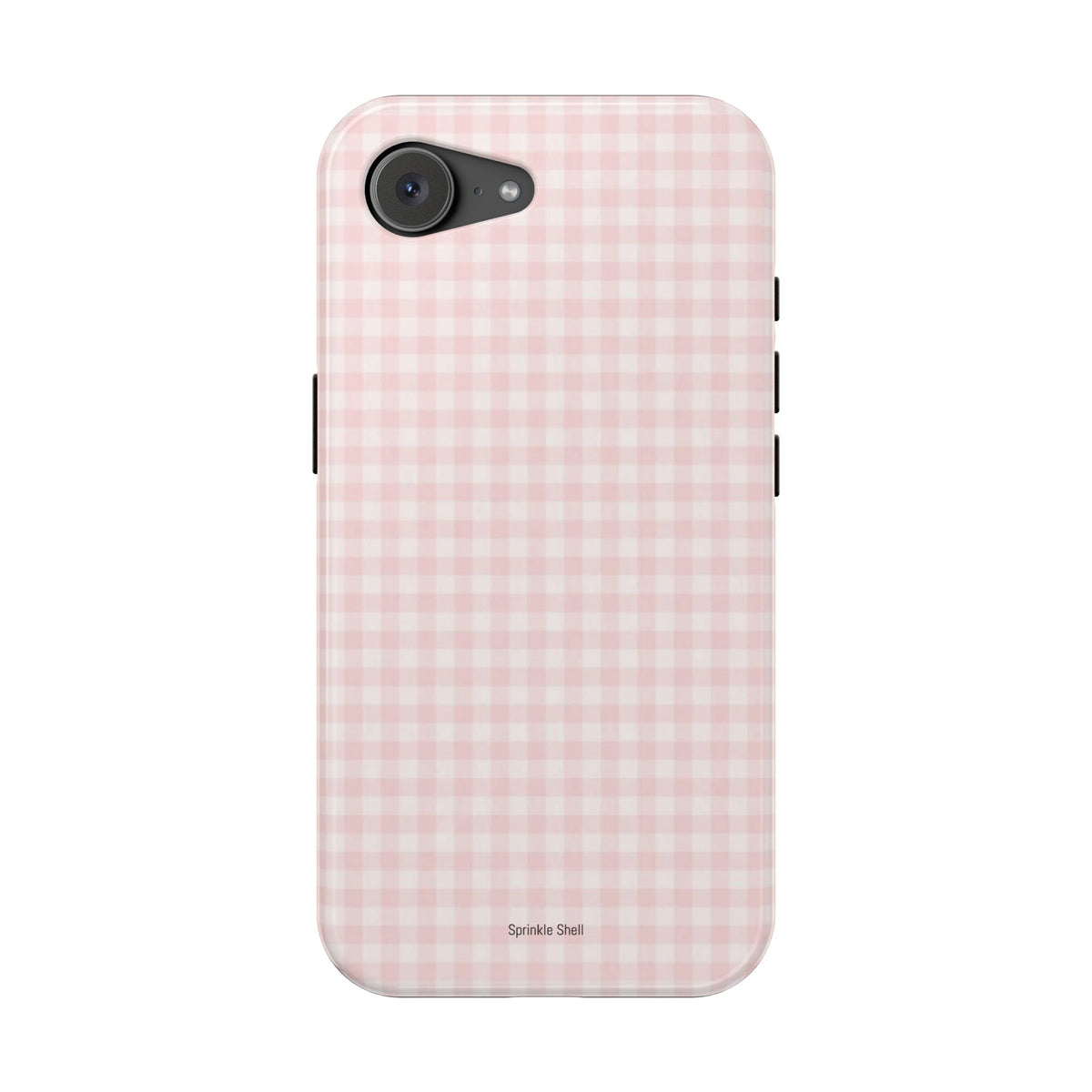 MagSafe light pink plaid case