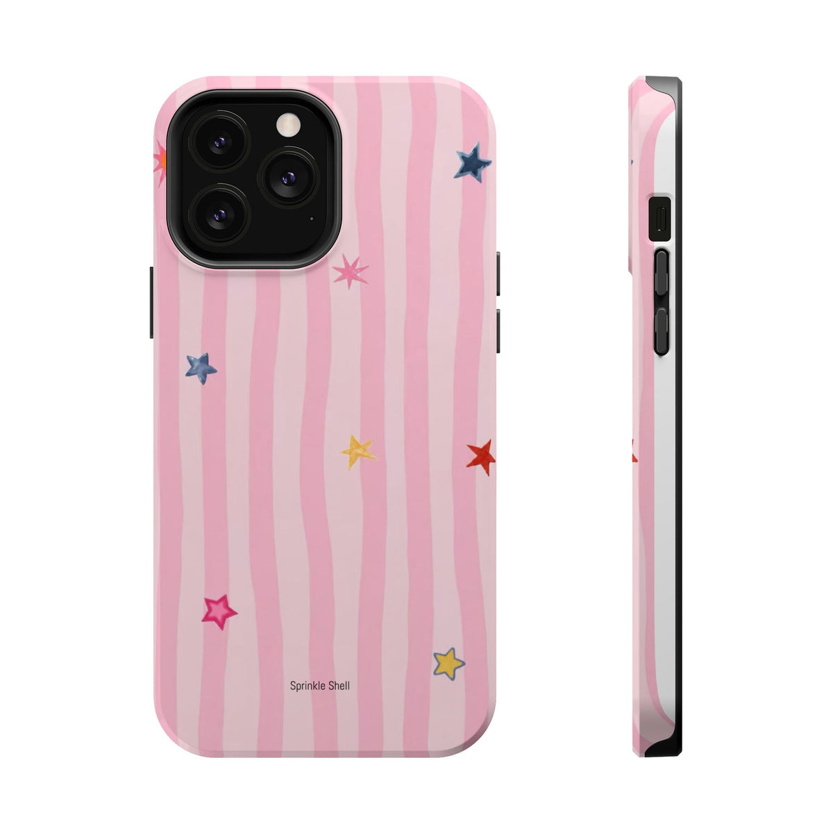 MagSafe pink lines & stars case