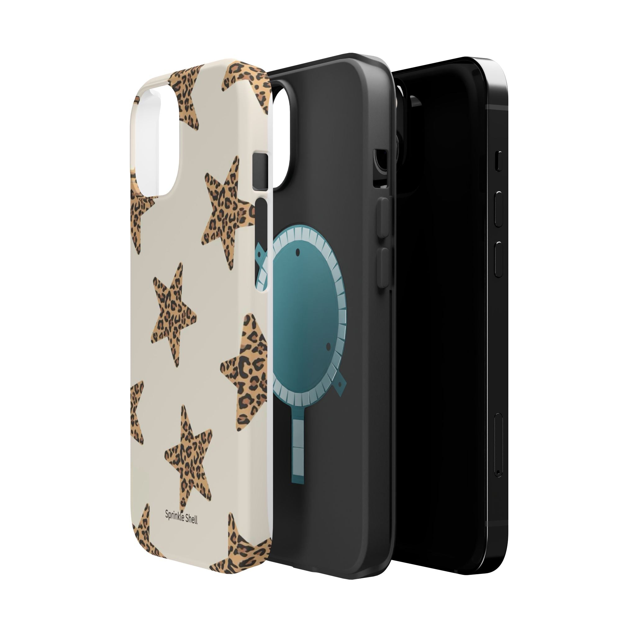 MagSafe Cheetah Print Stars iPhone Case