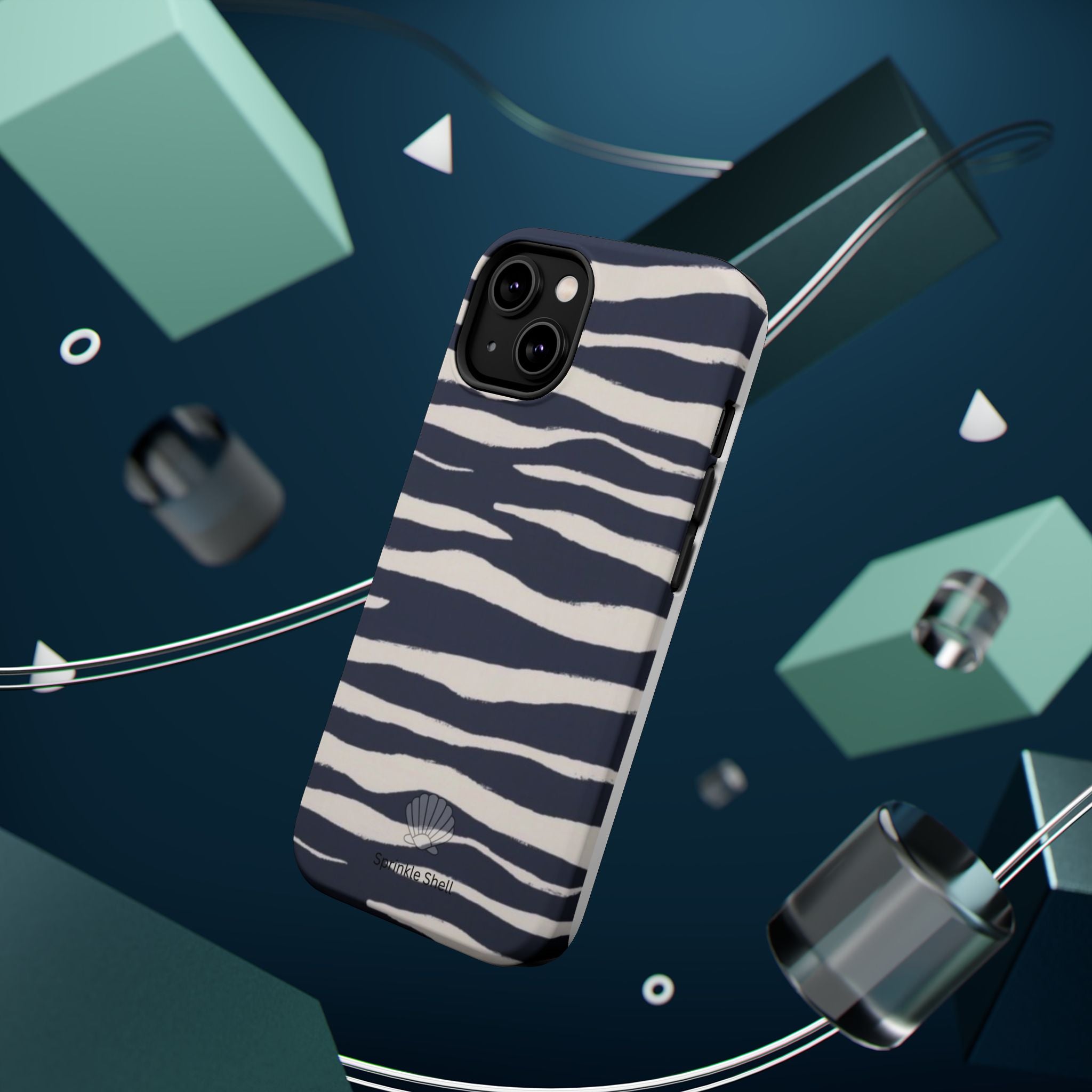 MagSafe Blue zebra print case