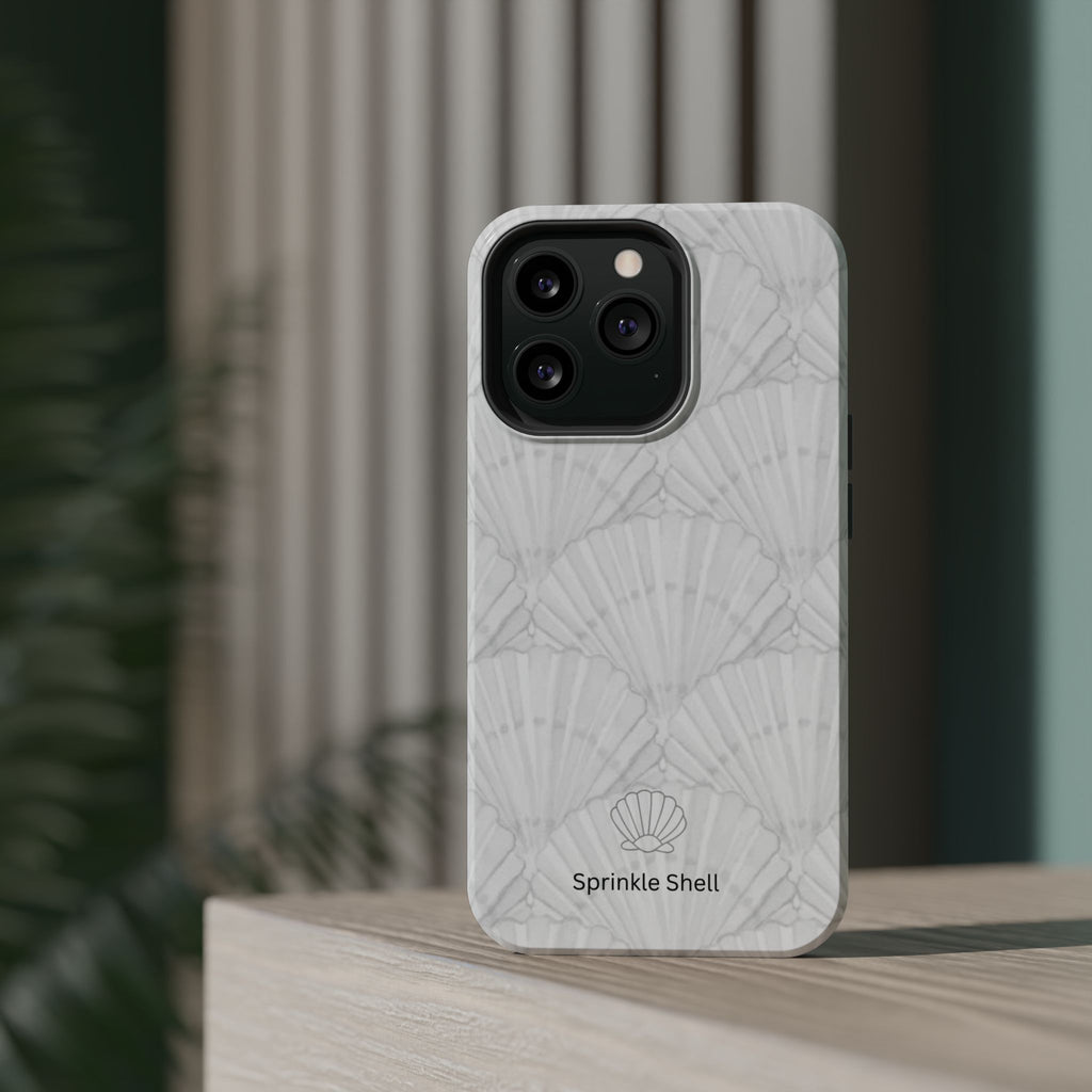 Shell-Pattern Magnetic Impact Phone Case — Protective Modular iPhone Cover