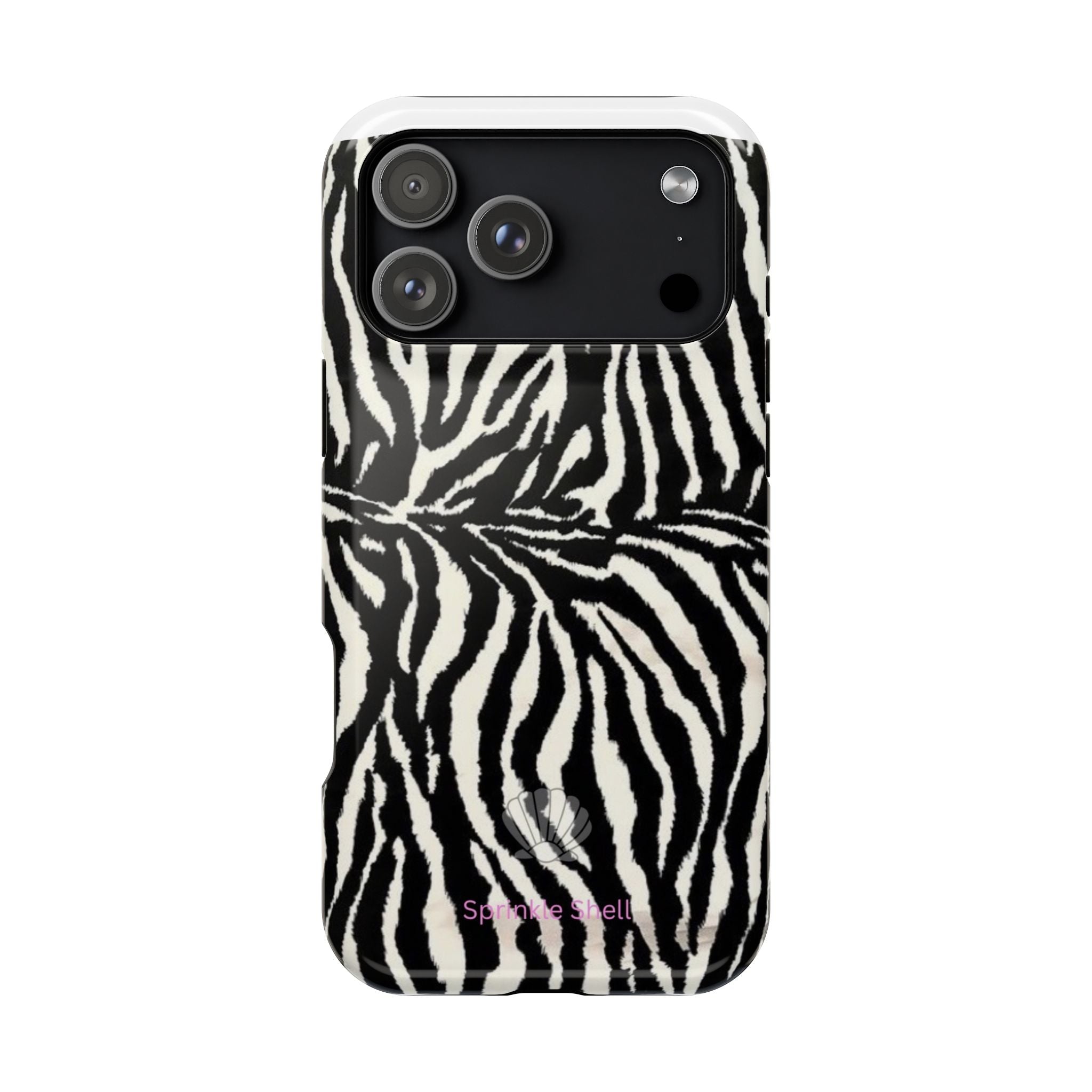 MagSafe black zebra print case