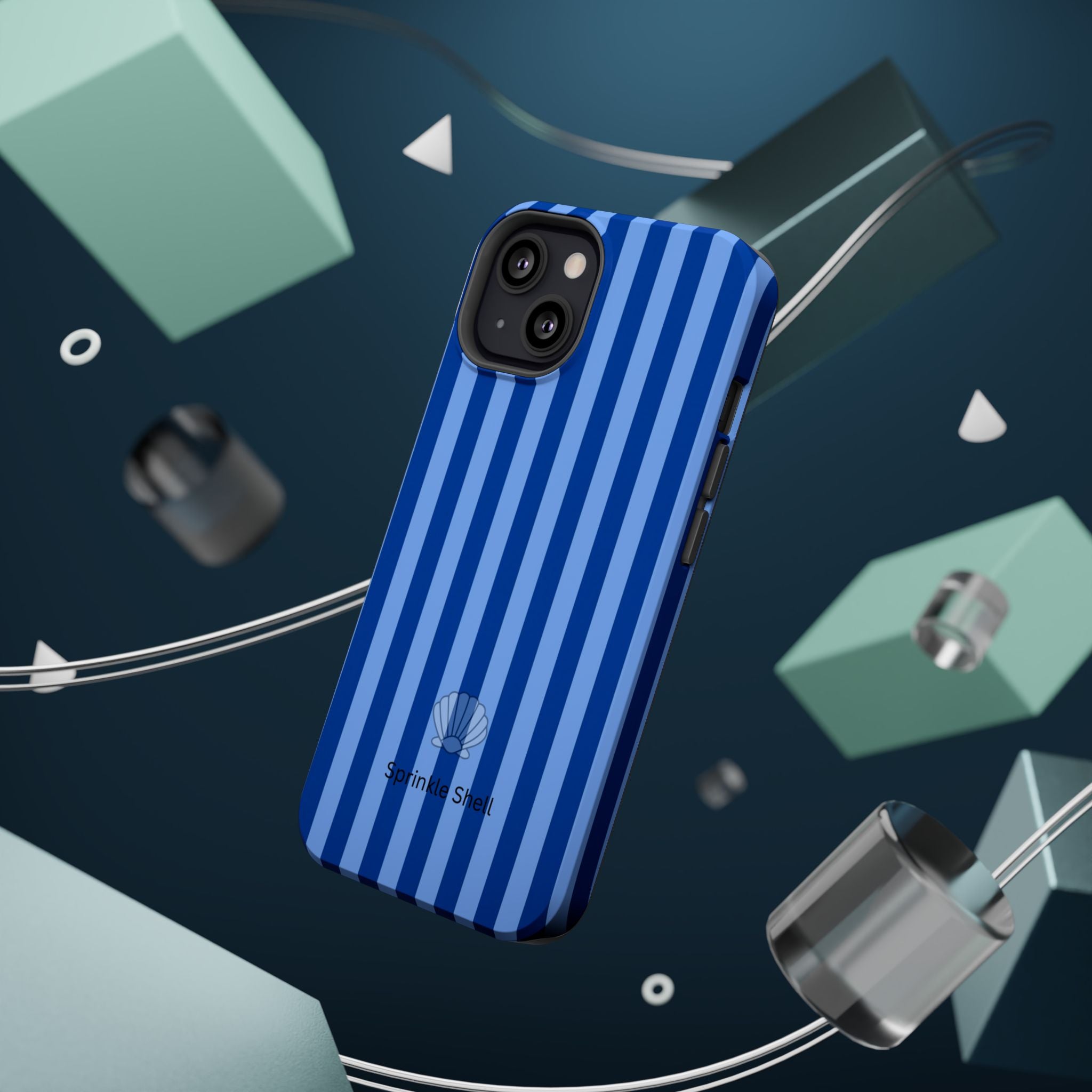 MagSafe blue striped case