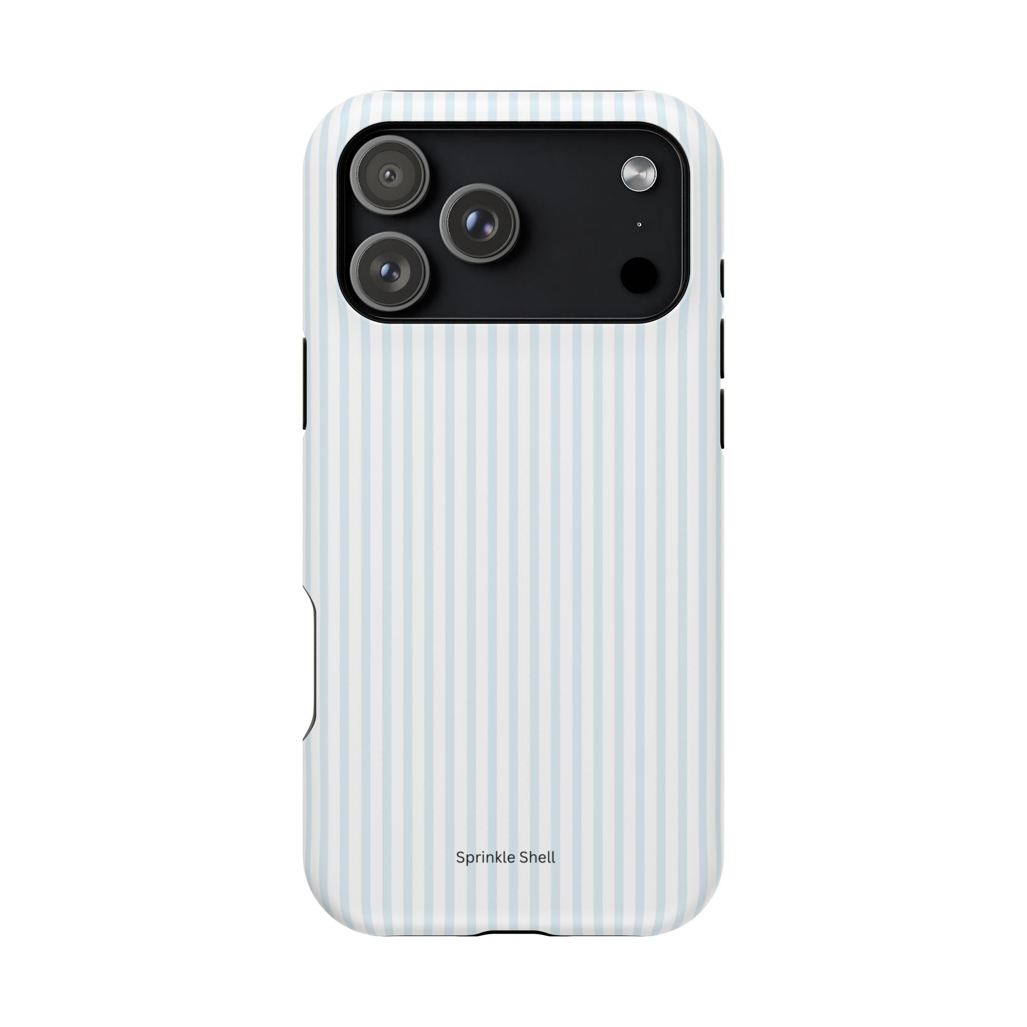MagSafe light blue stripes iphone case