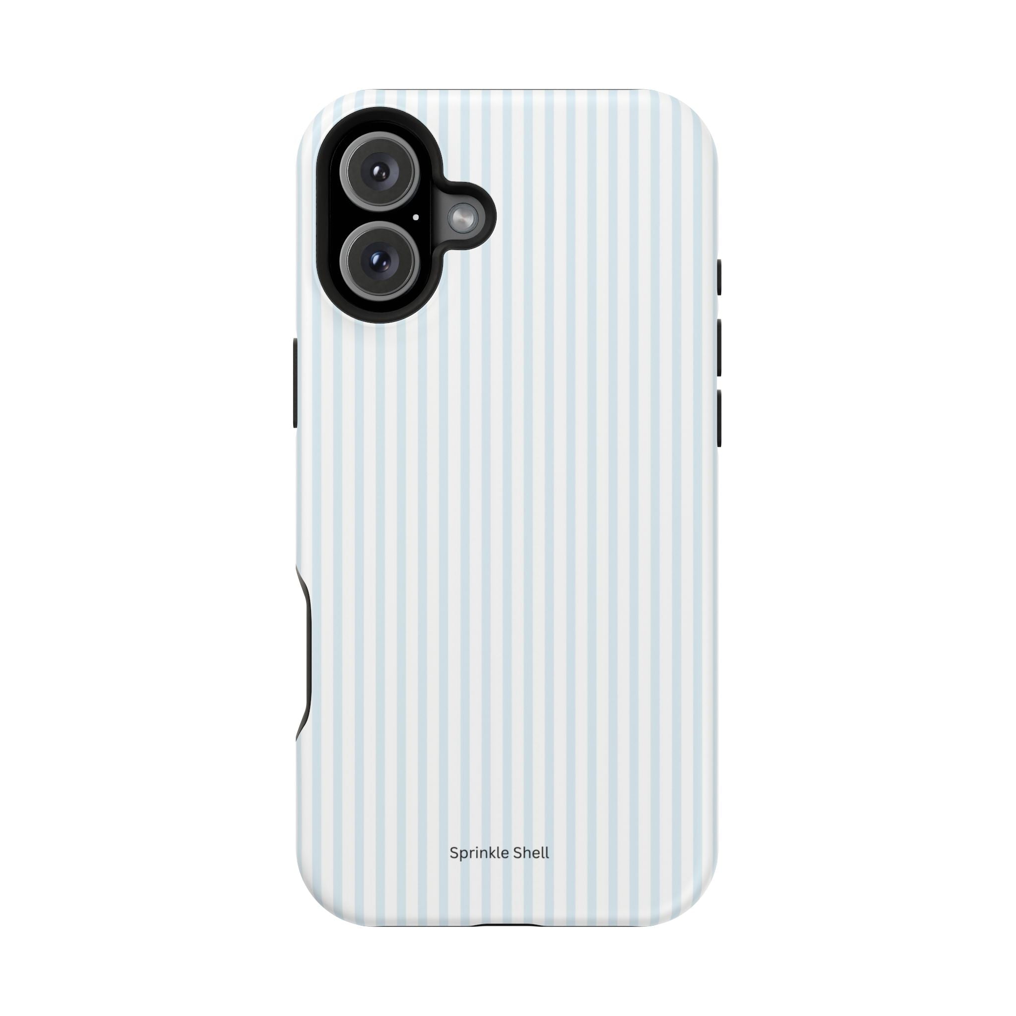 MagSafe light blue stripes iphone case