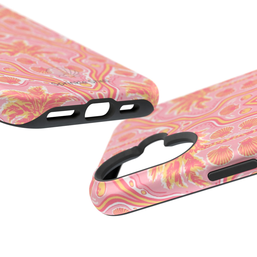 MagSafe pink pink summer palm tree case
