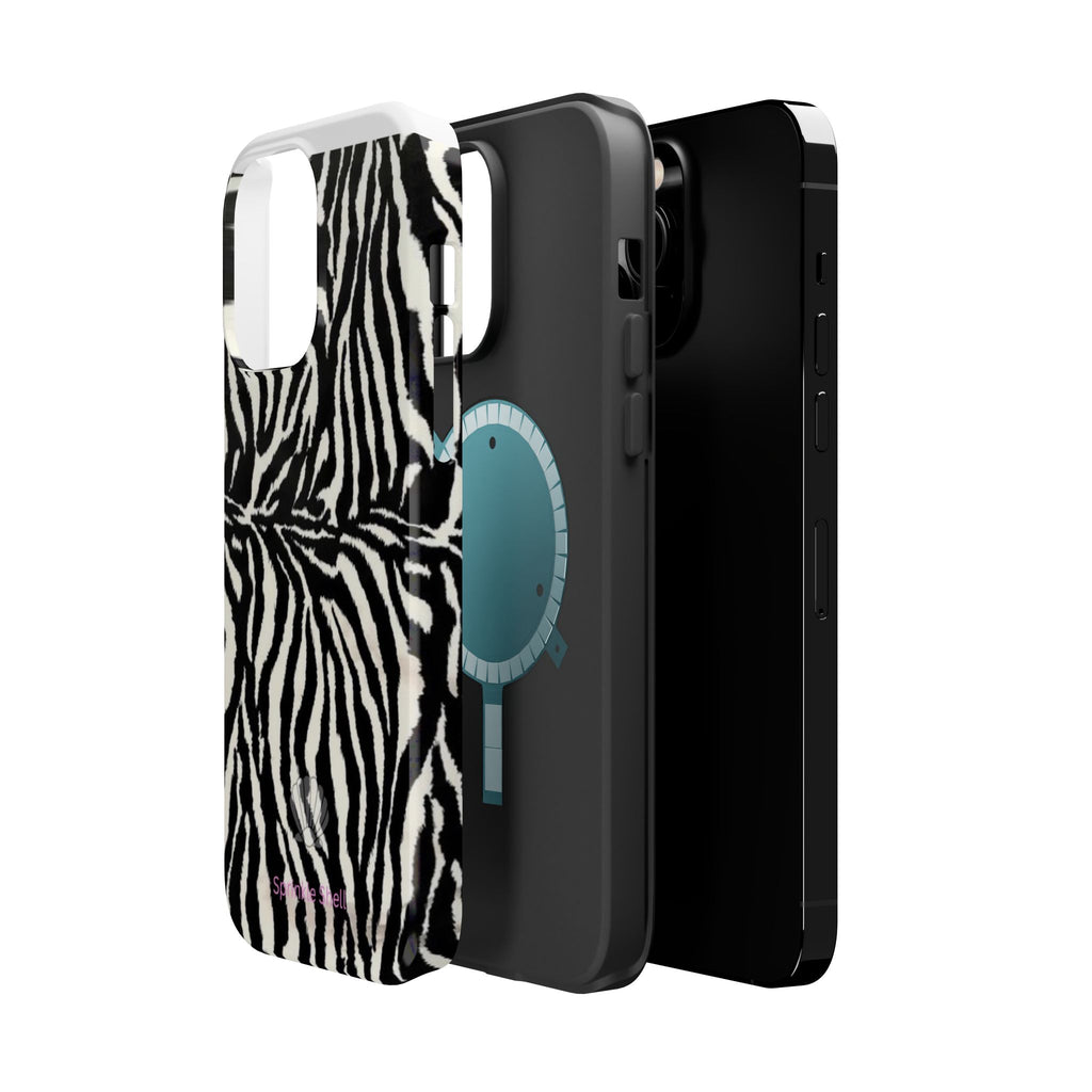 MagSafe black zebra print case