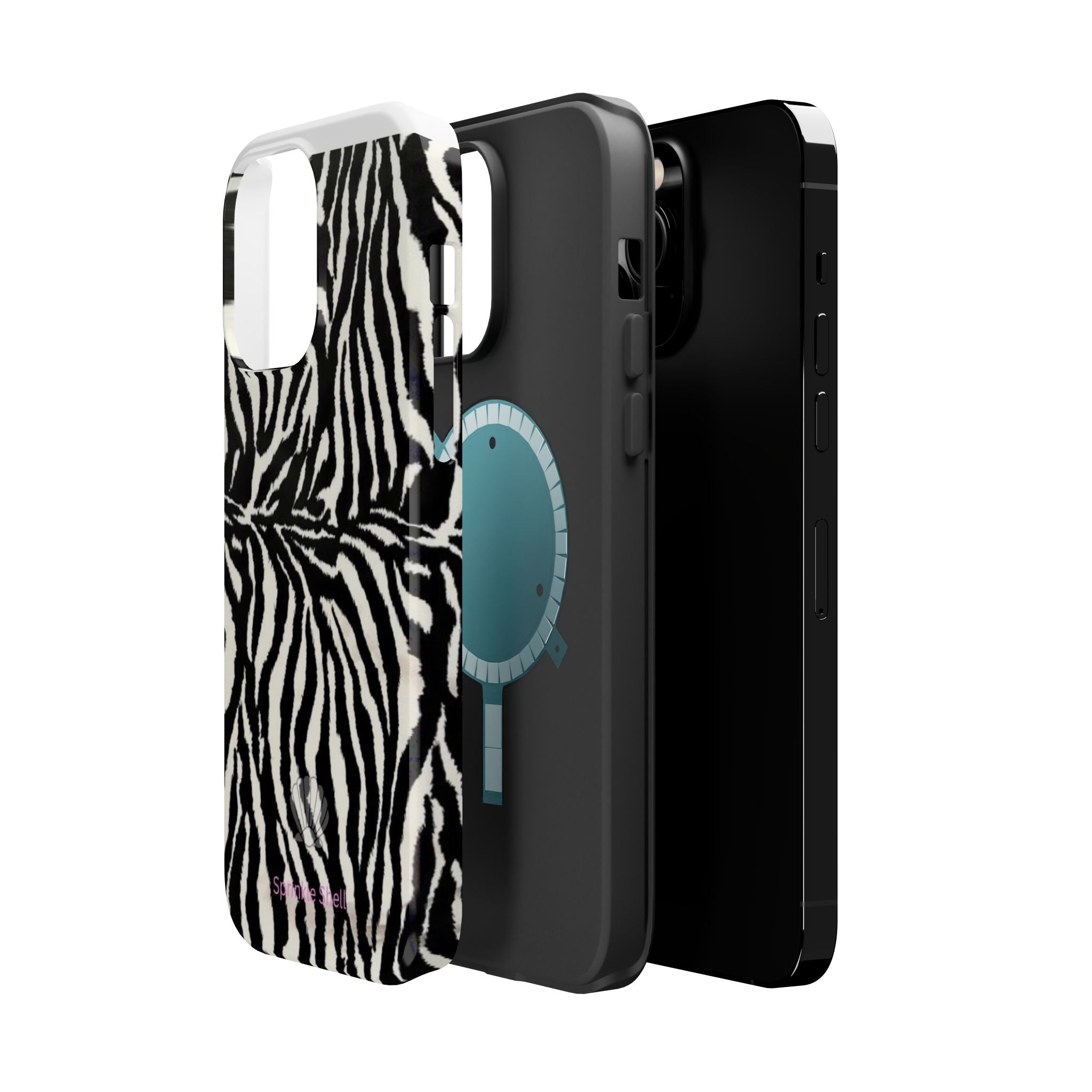 MagSafe black zebra print case