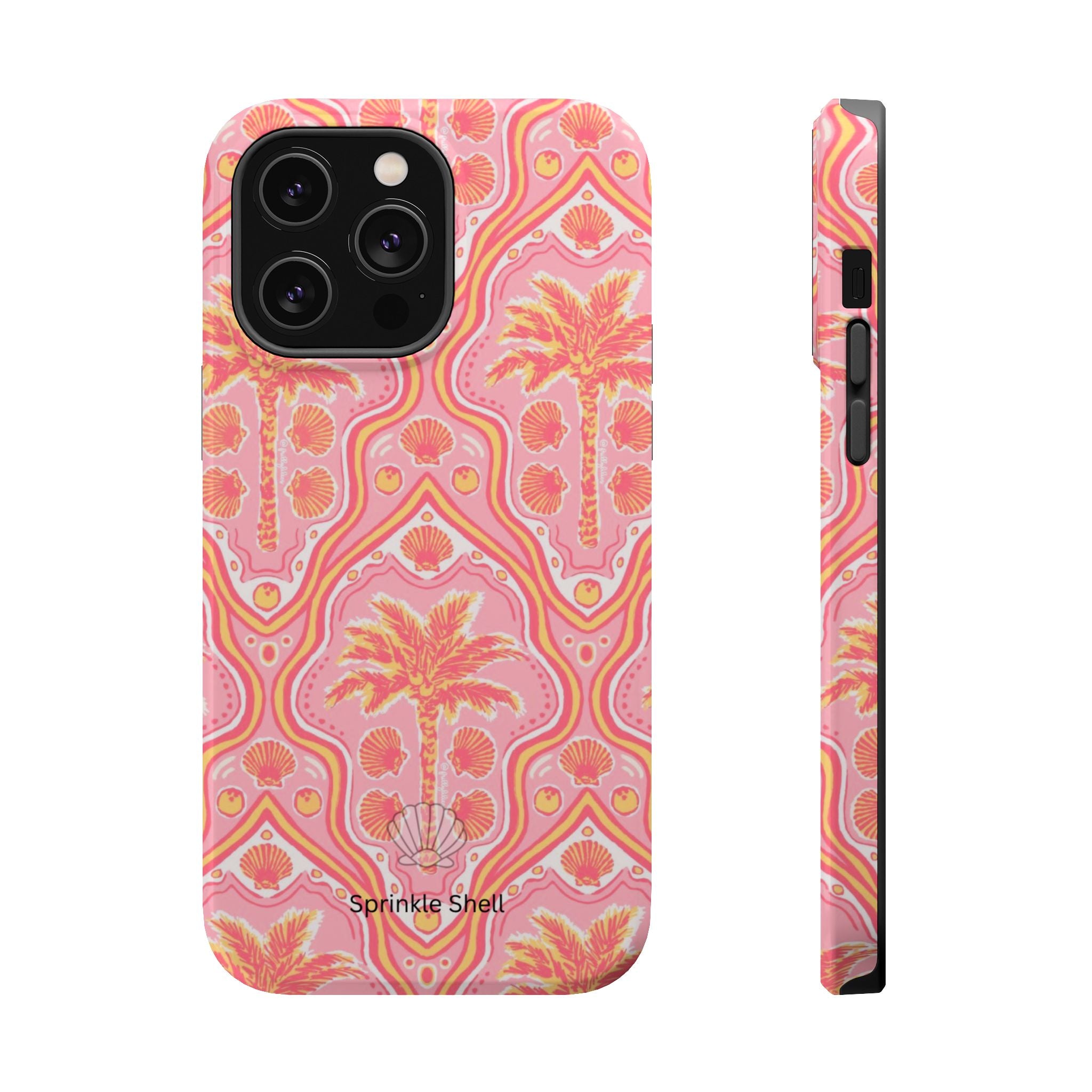 MagSafe pink pink summer palm tree case