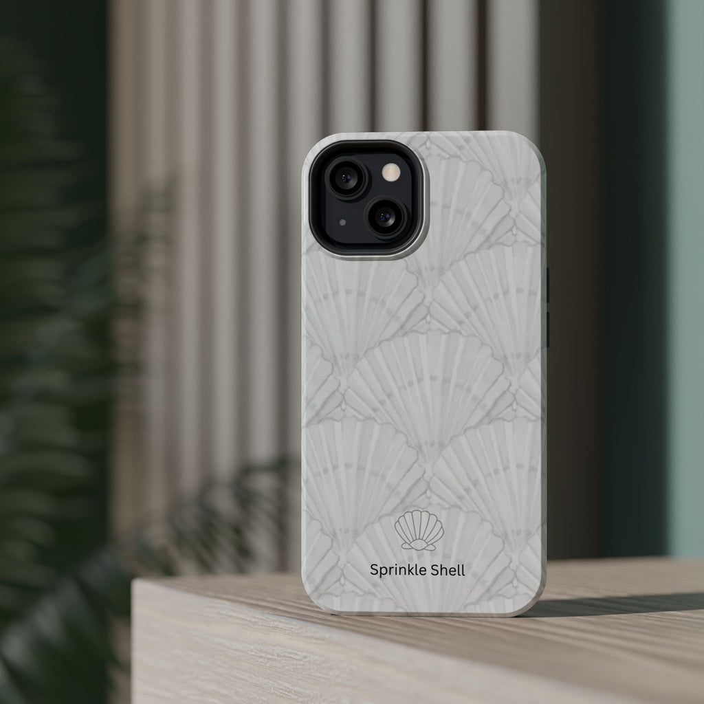 Shell-Pattern Magnetic Impact Phone Case — Protective Modular iPhone Cover