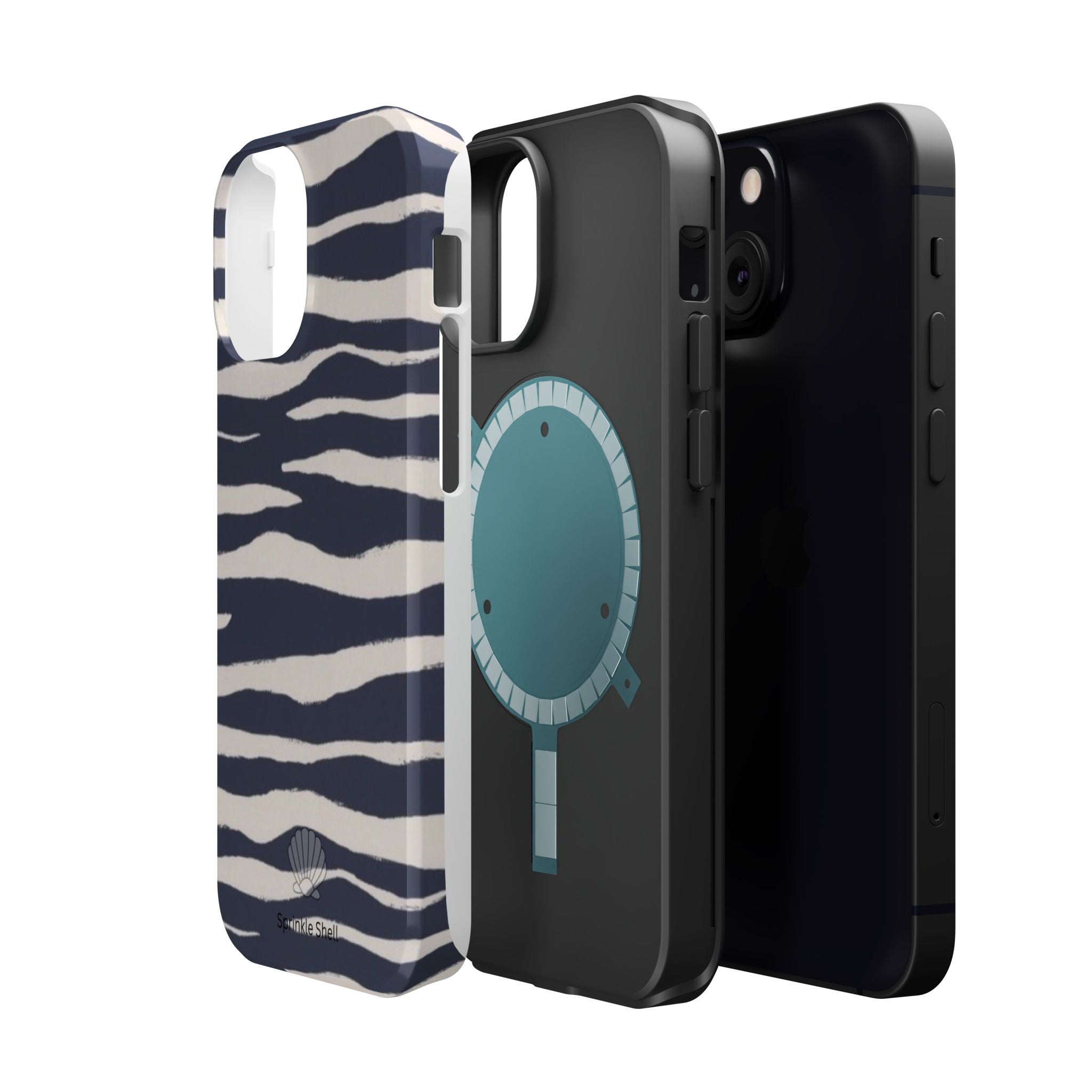 MagSafe Blue zebra print case