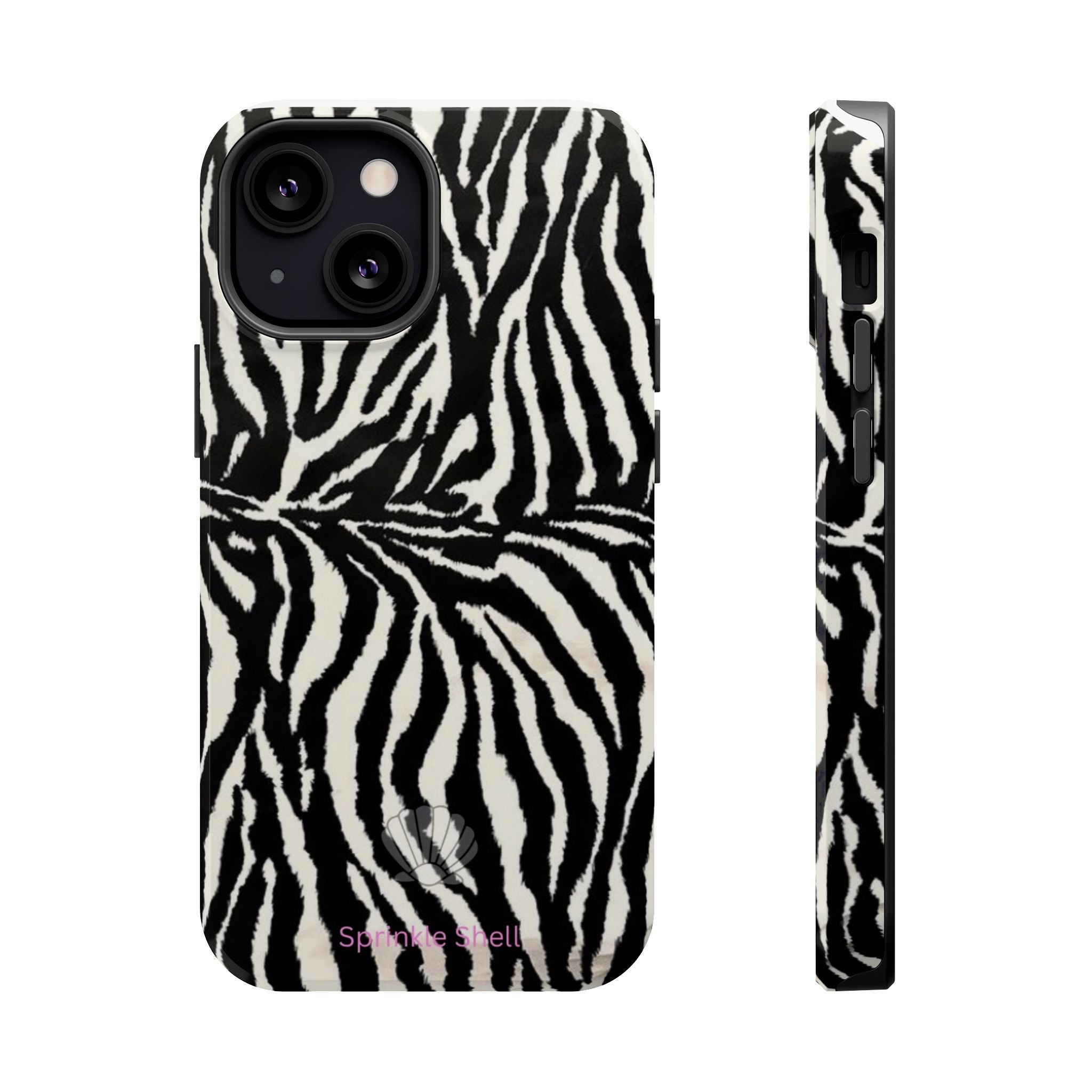 MagSafe black zebra print case