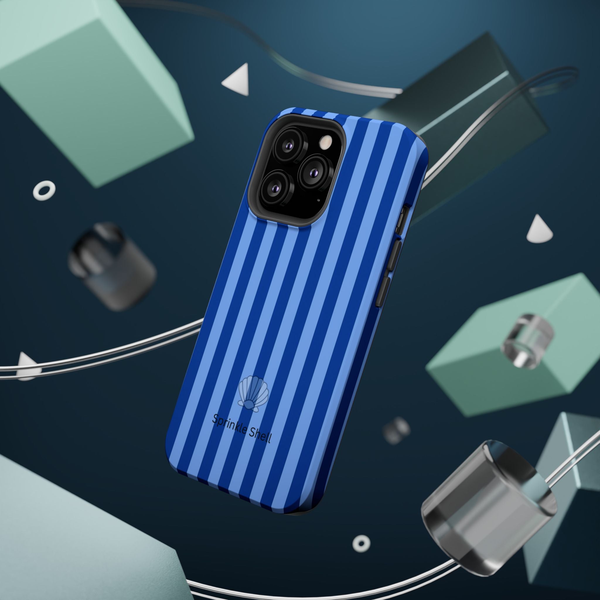 MagSafe blue striped case