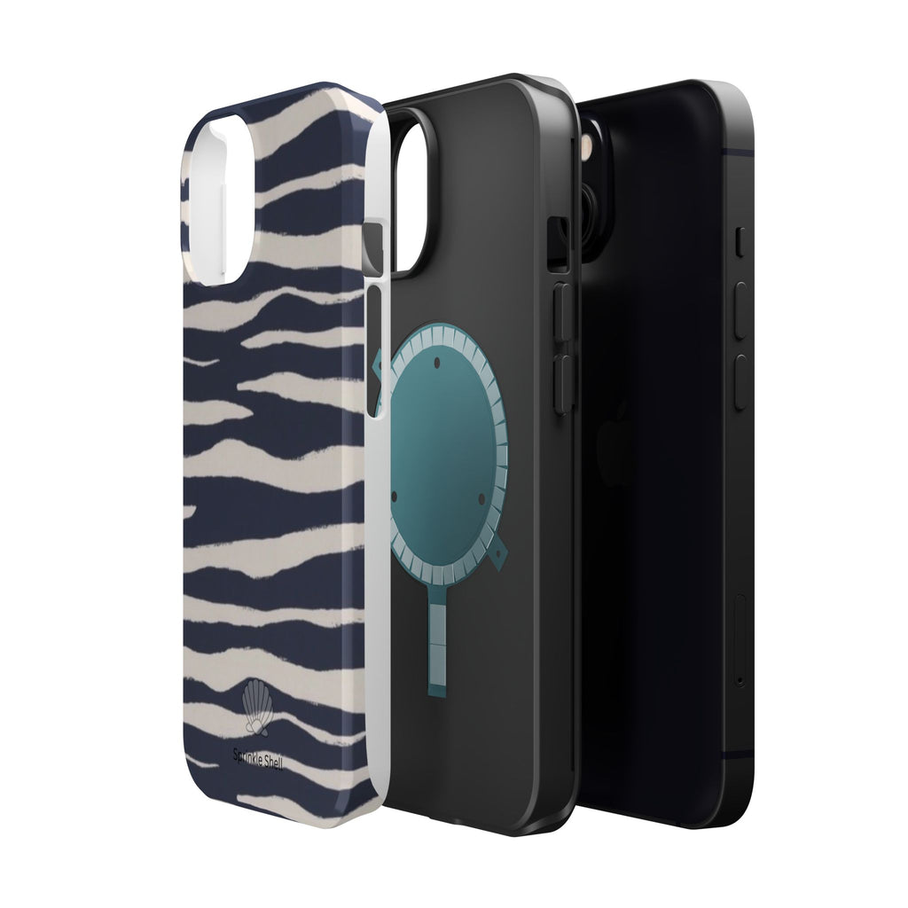 MagSafe Blue zebra print case