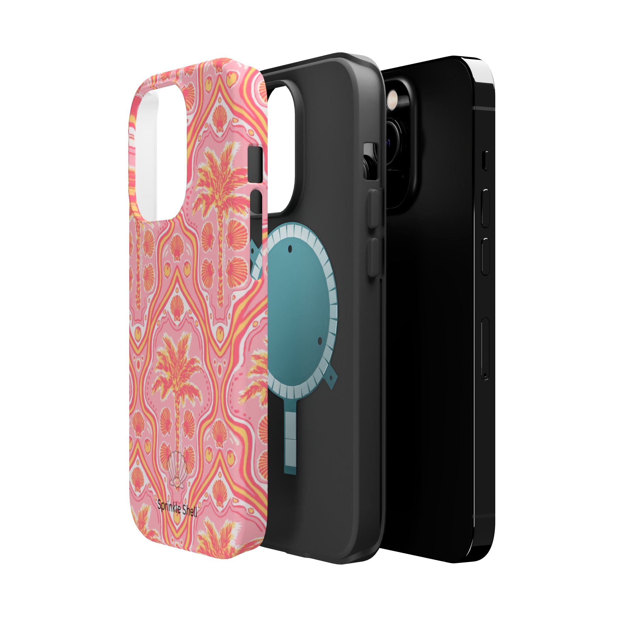MagSafe pink pink summer palm tree case