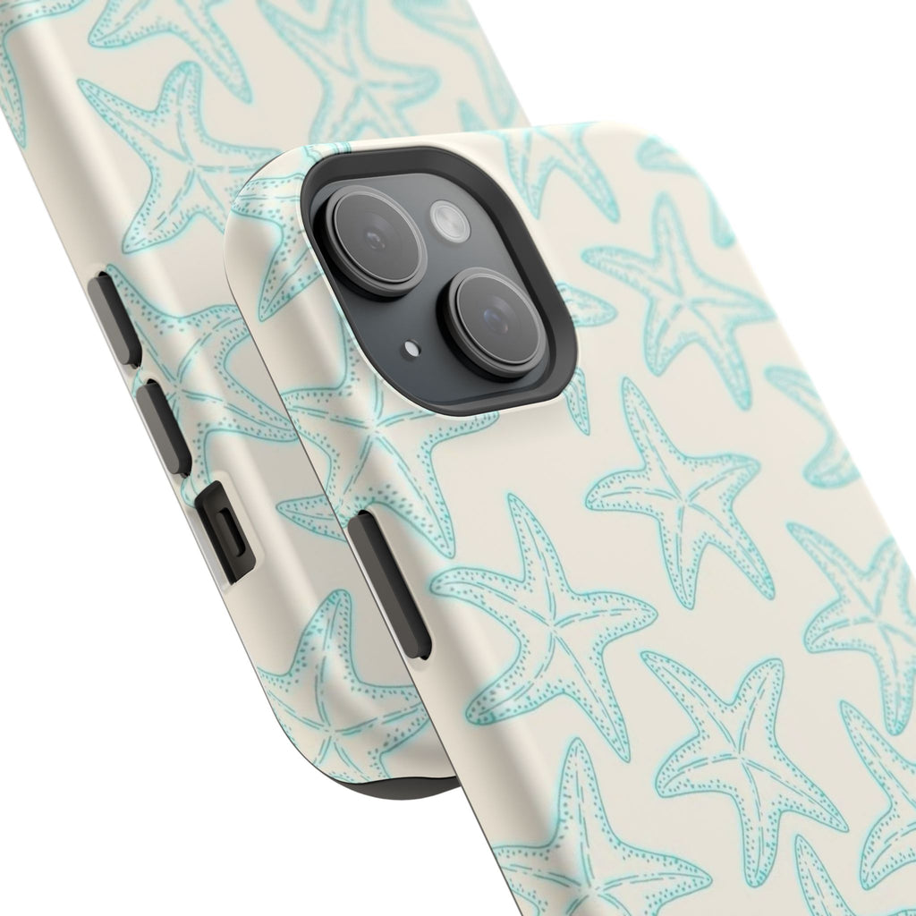 MagSafe teal starfish case