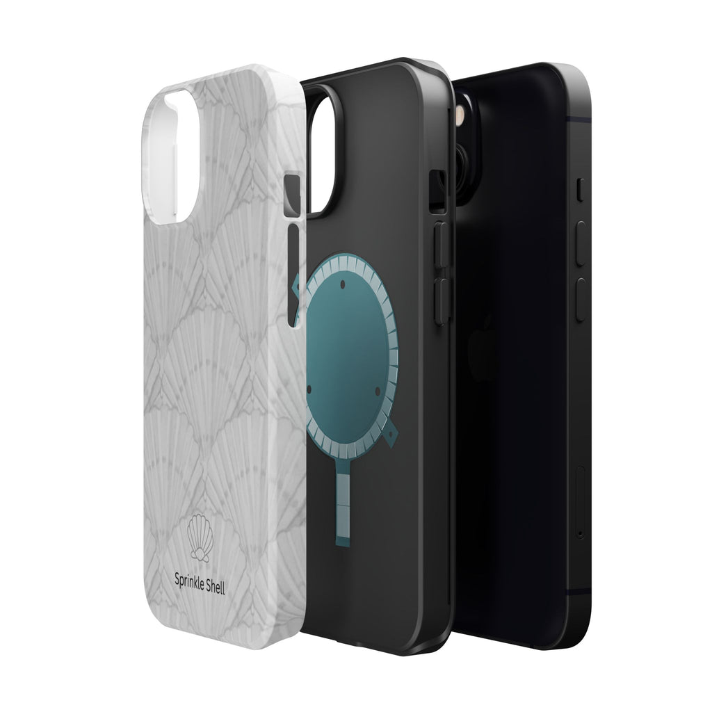 Shell-Pattern Magnetic Impact Phone Case — Protective Modular iPhone Cover