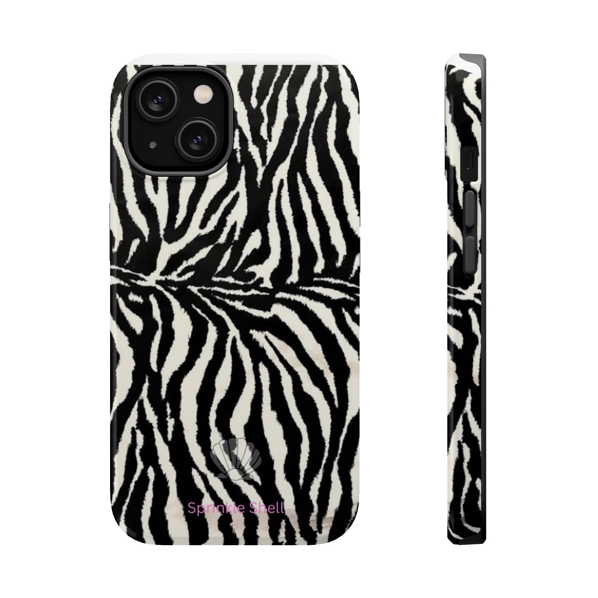 MagSafe black zebra print case
