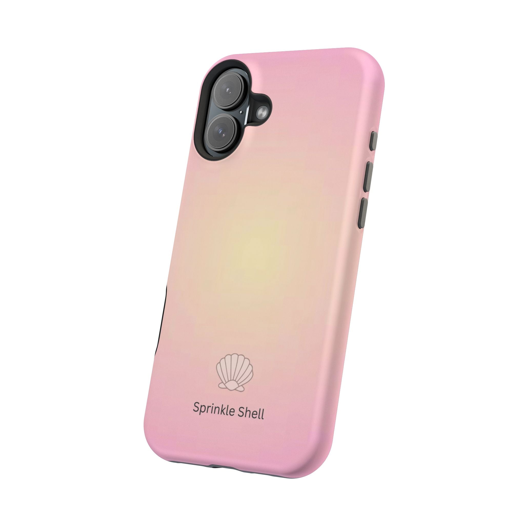 MagSafe light pink and yellow aura case