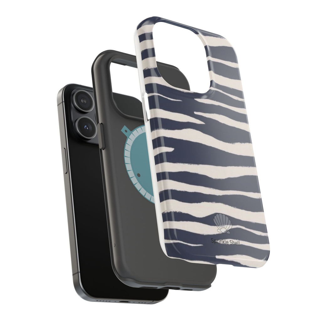 MagSafe Blue zebra print case