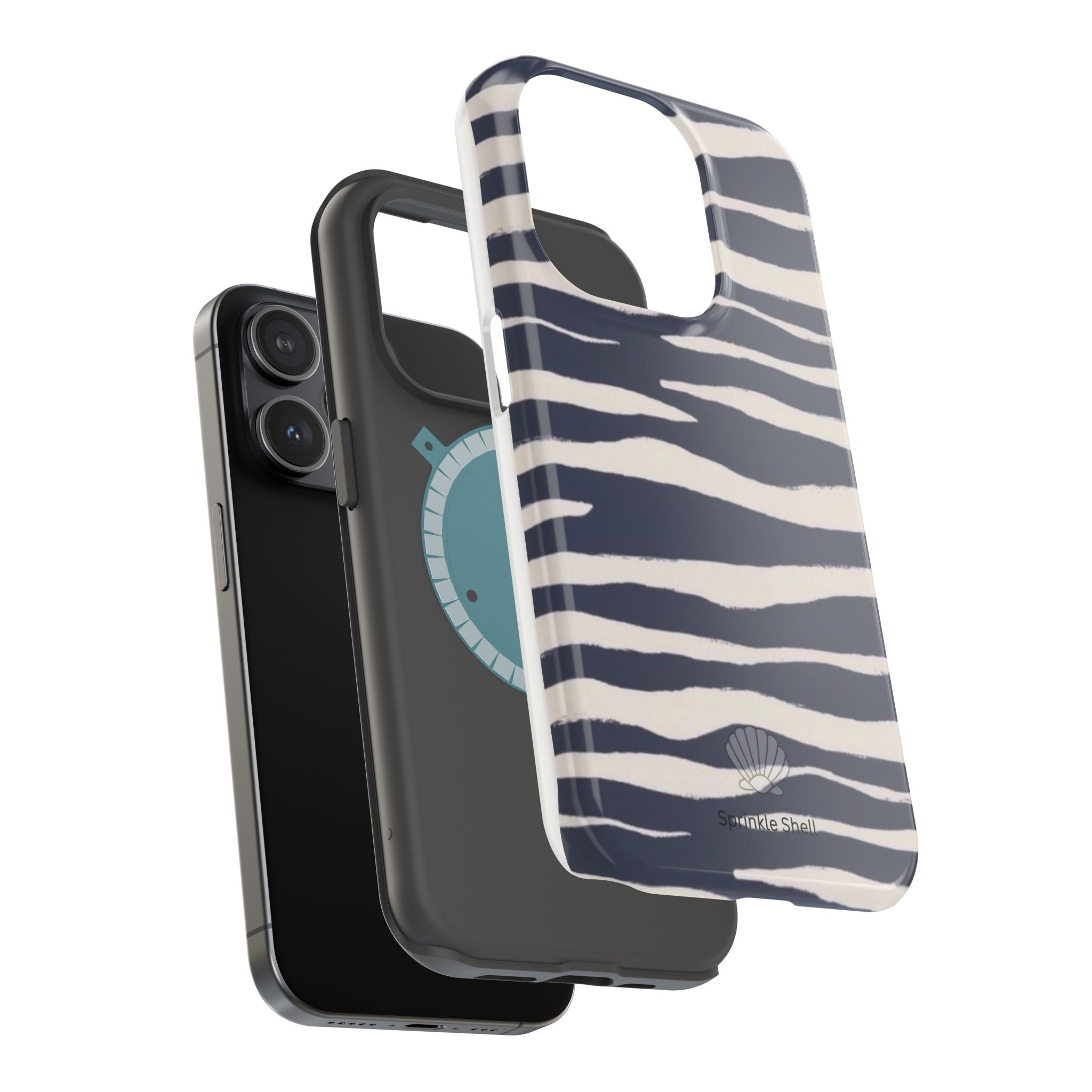 MagSafe Blue zebra print case