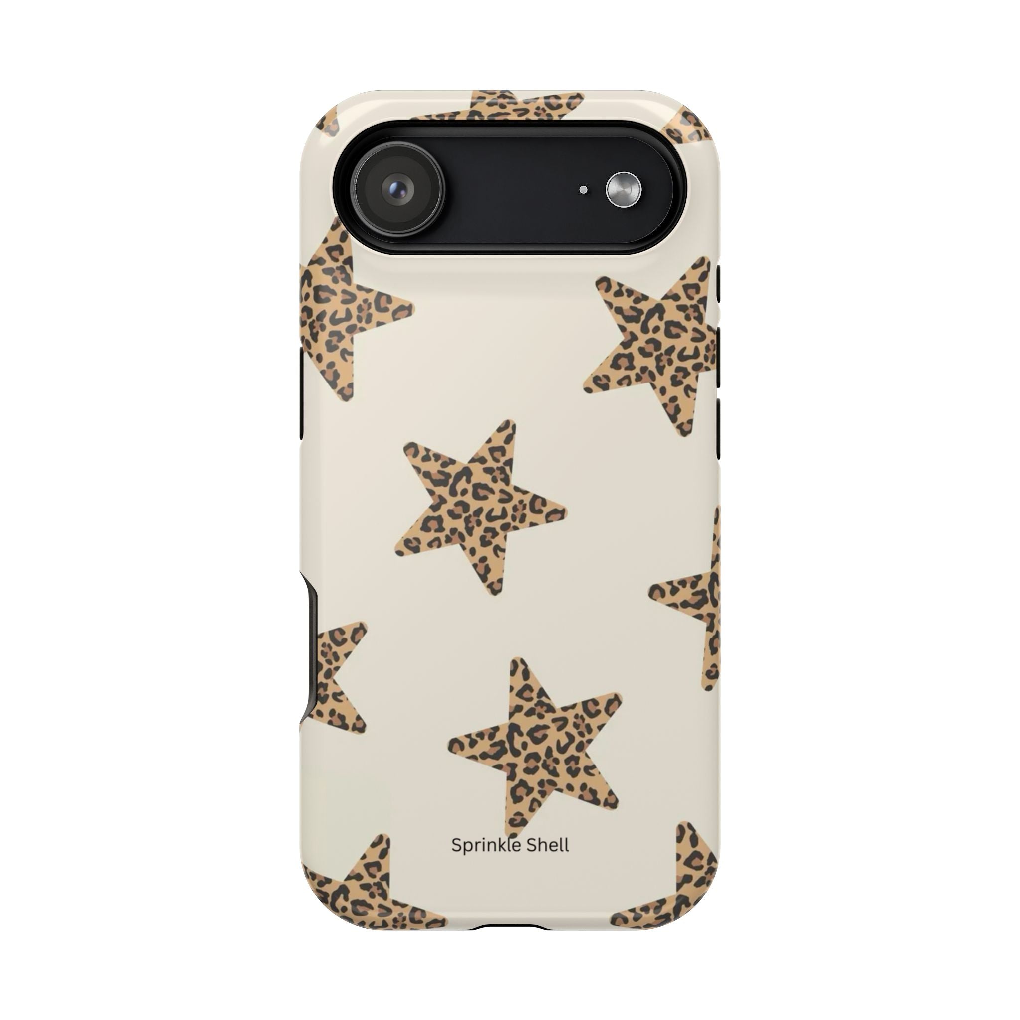 MagSafe Cheetah Print Stars iPhone Case