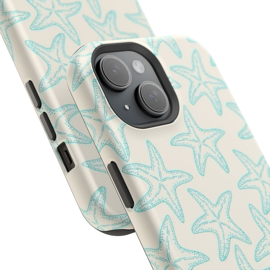 MagSafe teal starfish case