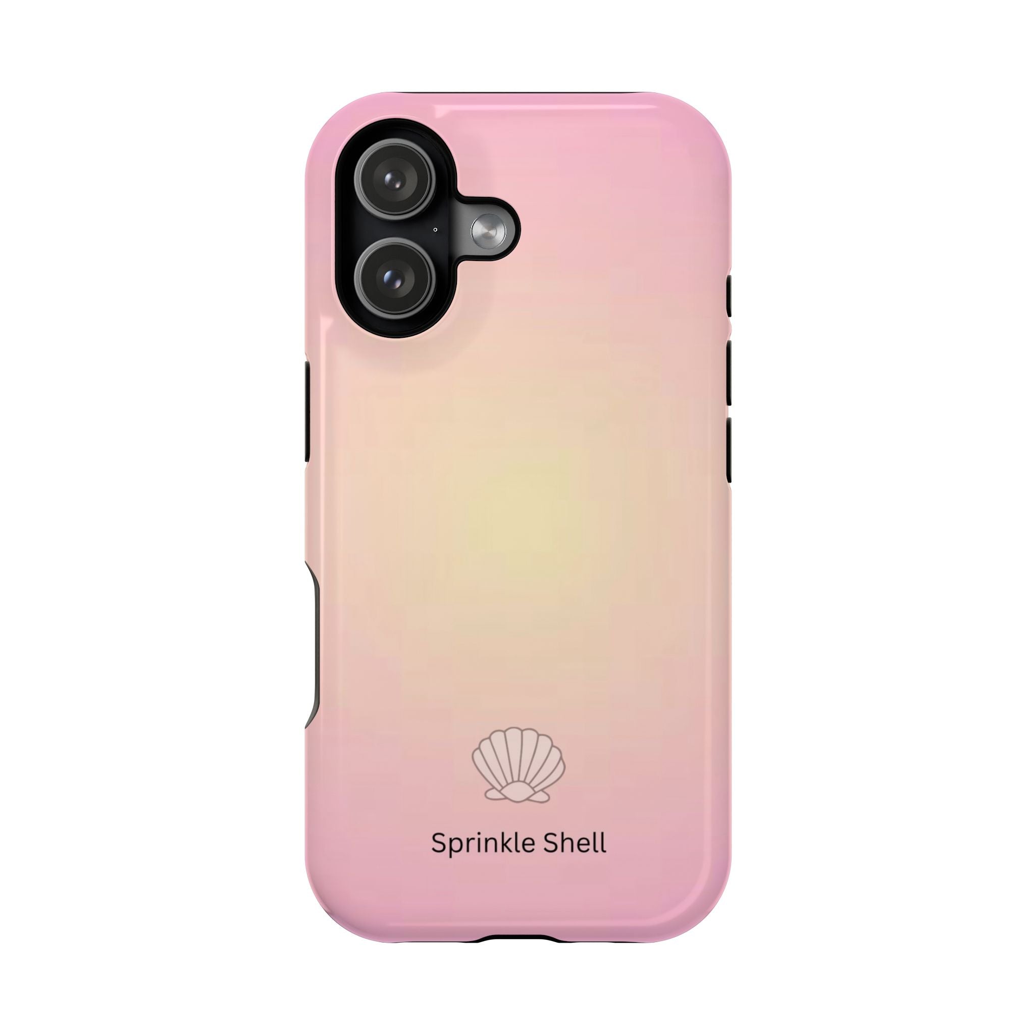 MagSafe light pink and yellow aura case