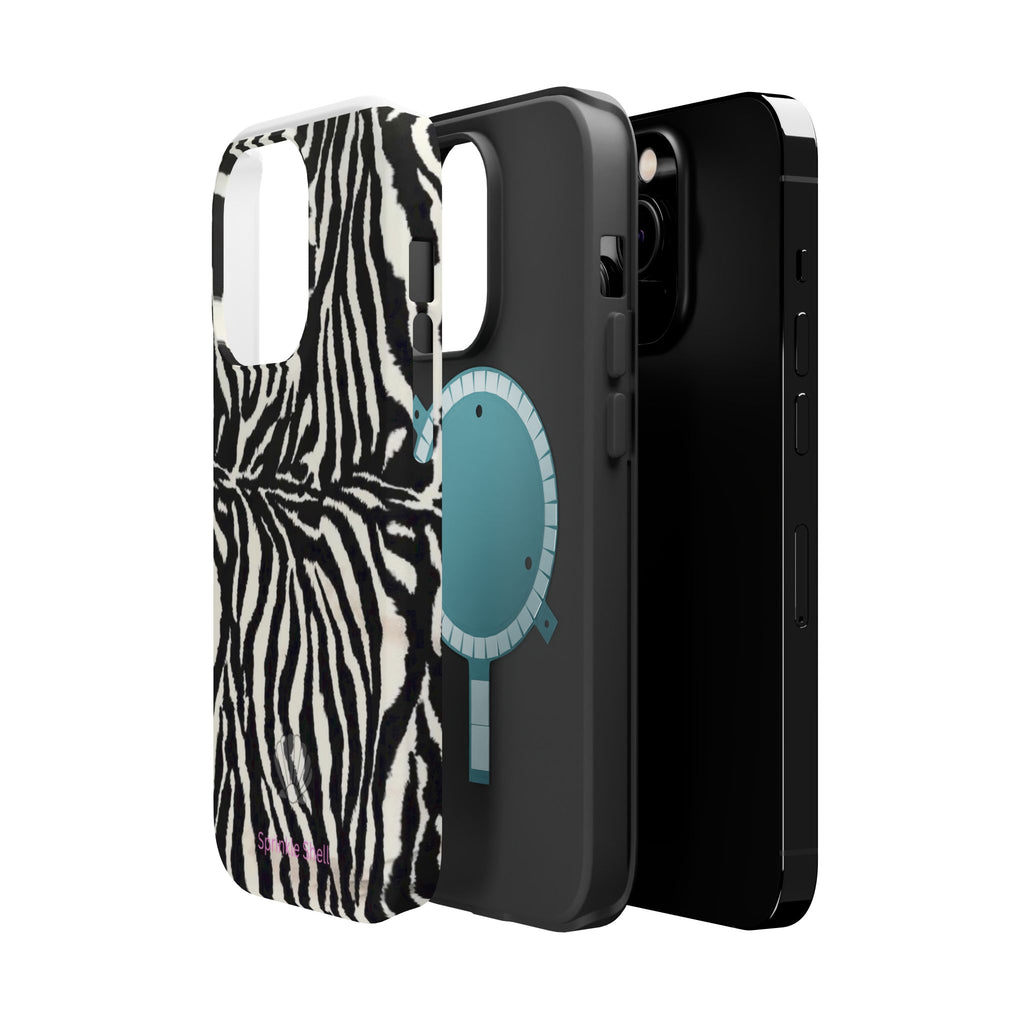 MagSafe black zebra print case