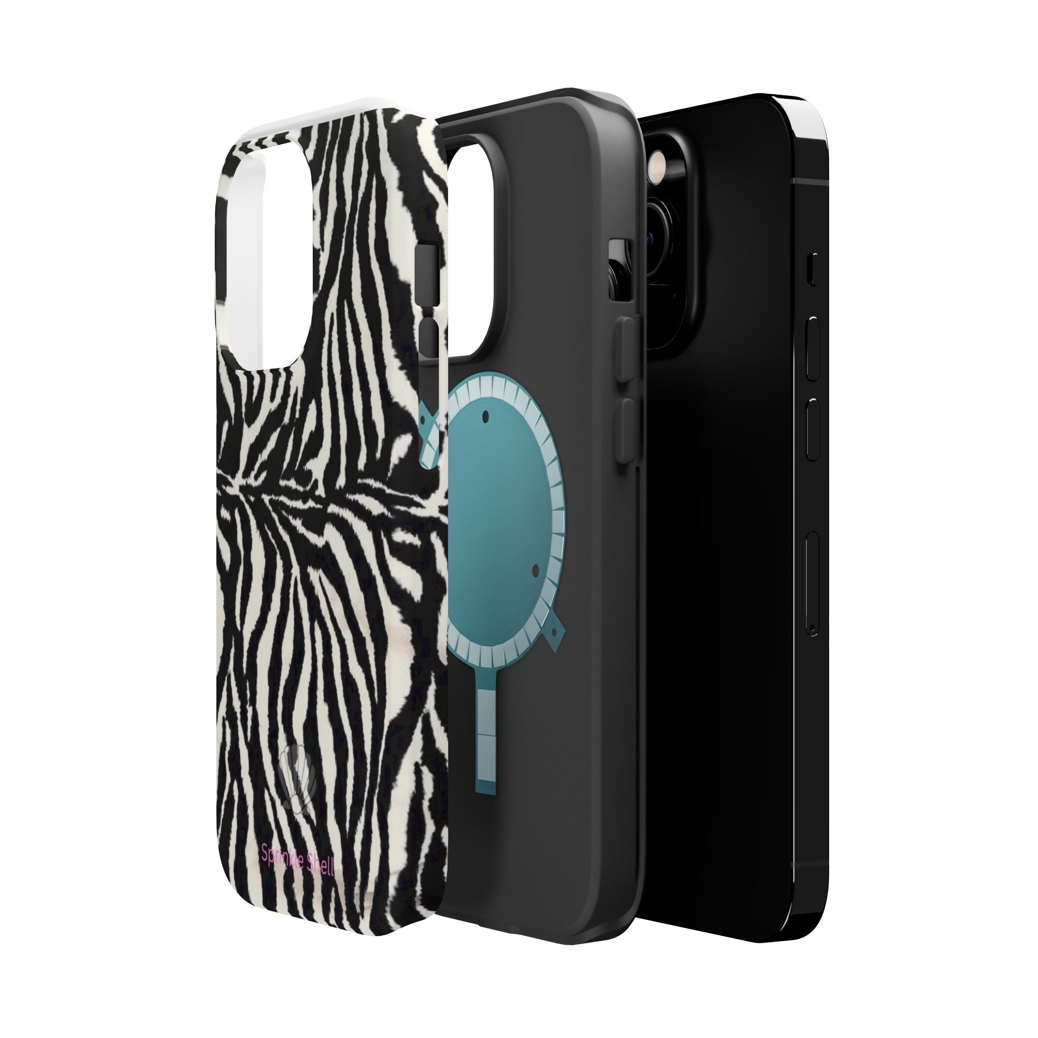 MagSafe black zebra print case