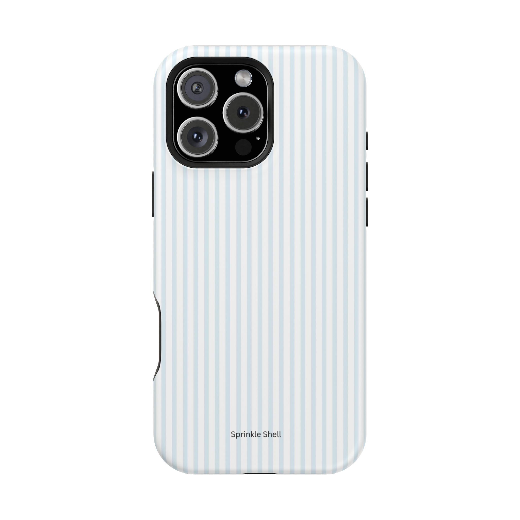 MagSafe light blue stripes iphone case
