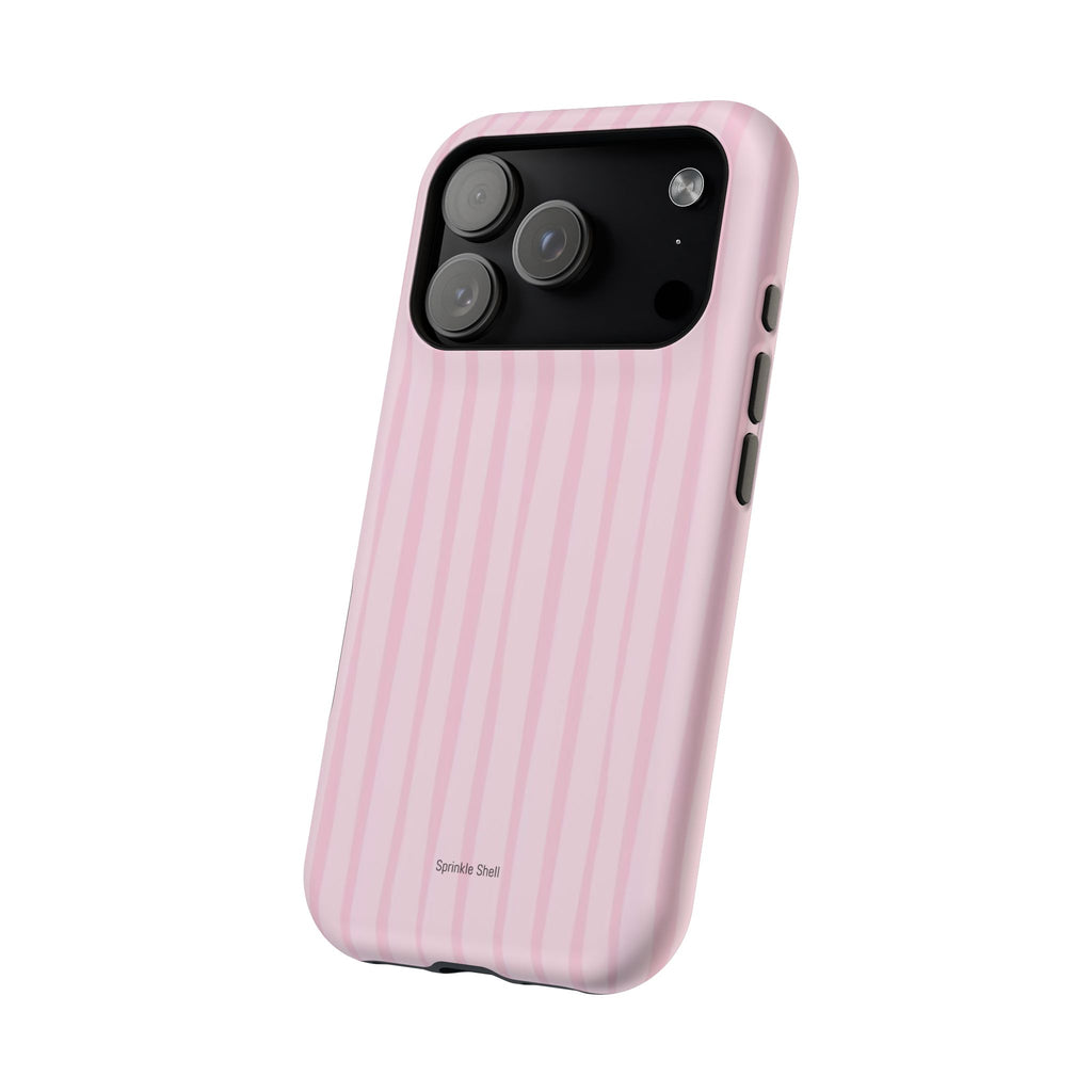 MagSafe pink uneven lines case