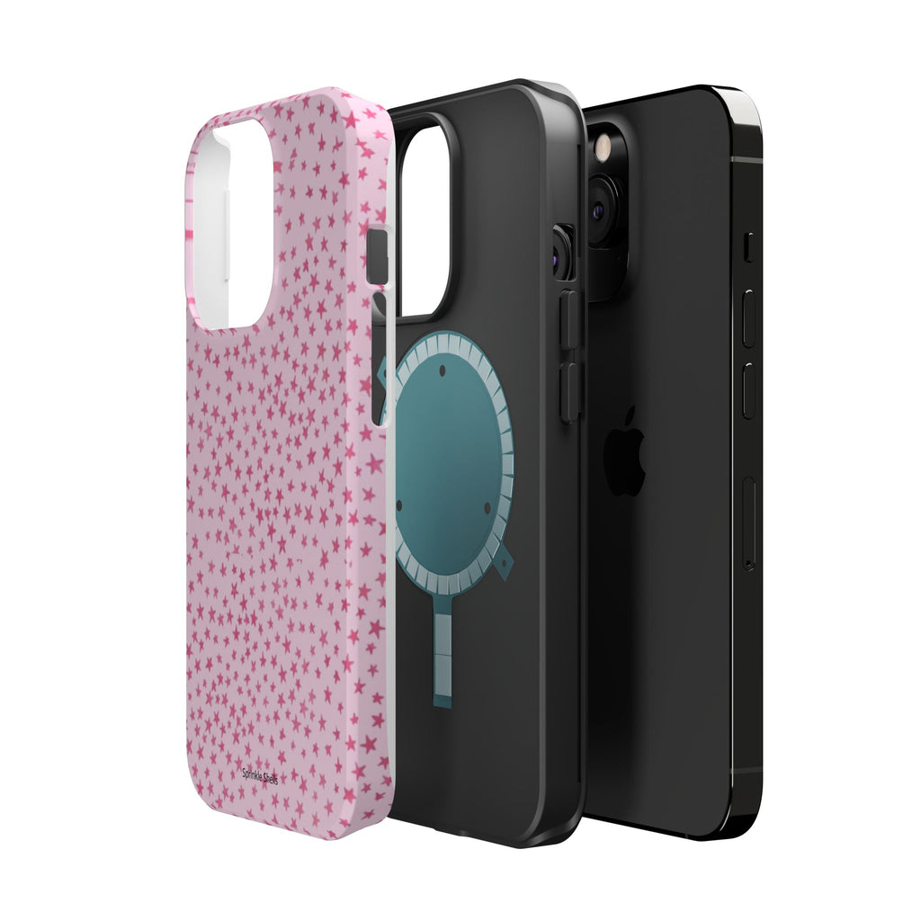 MagSafe mini pink stars case