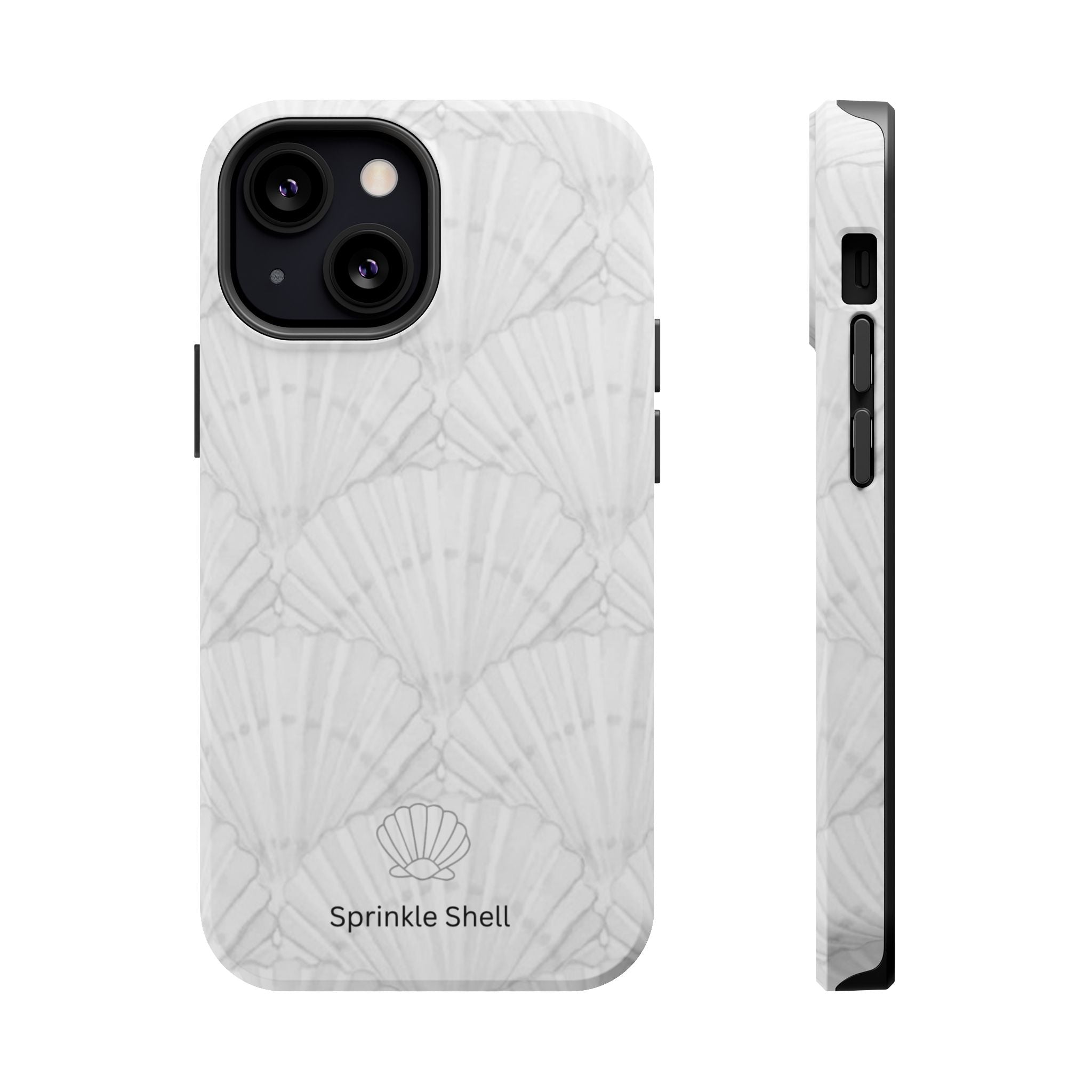 Shell-Pattern Magnetic Impact Phone Case — Protective Modular iPhone Cover