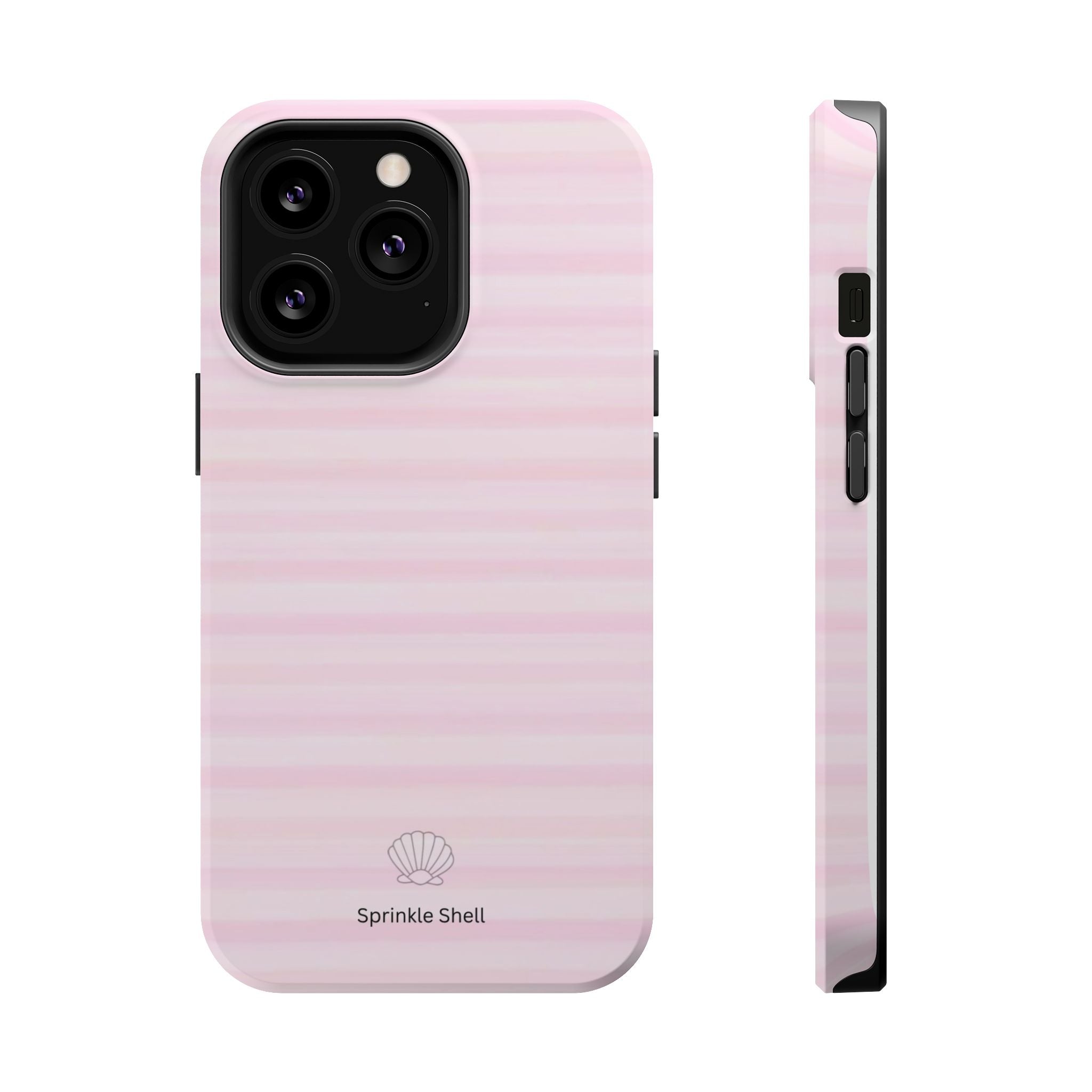 MagSafe pink stripes case