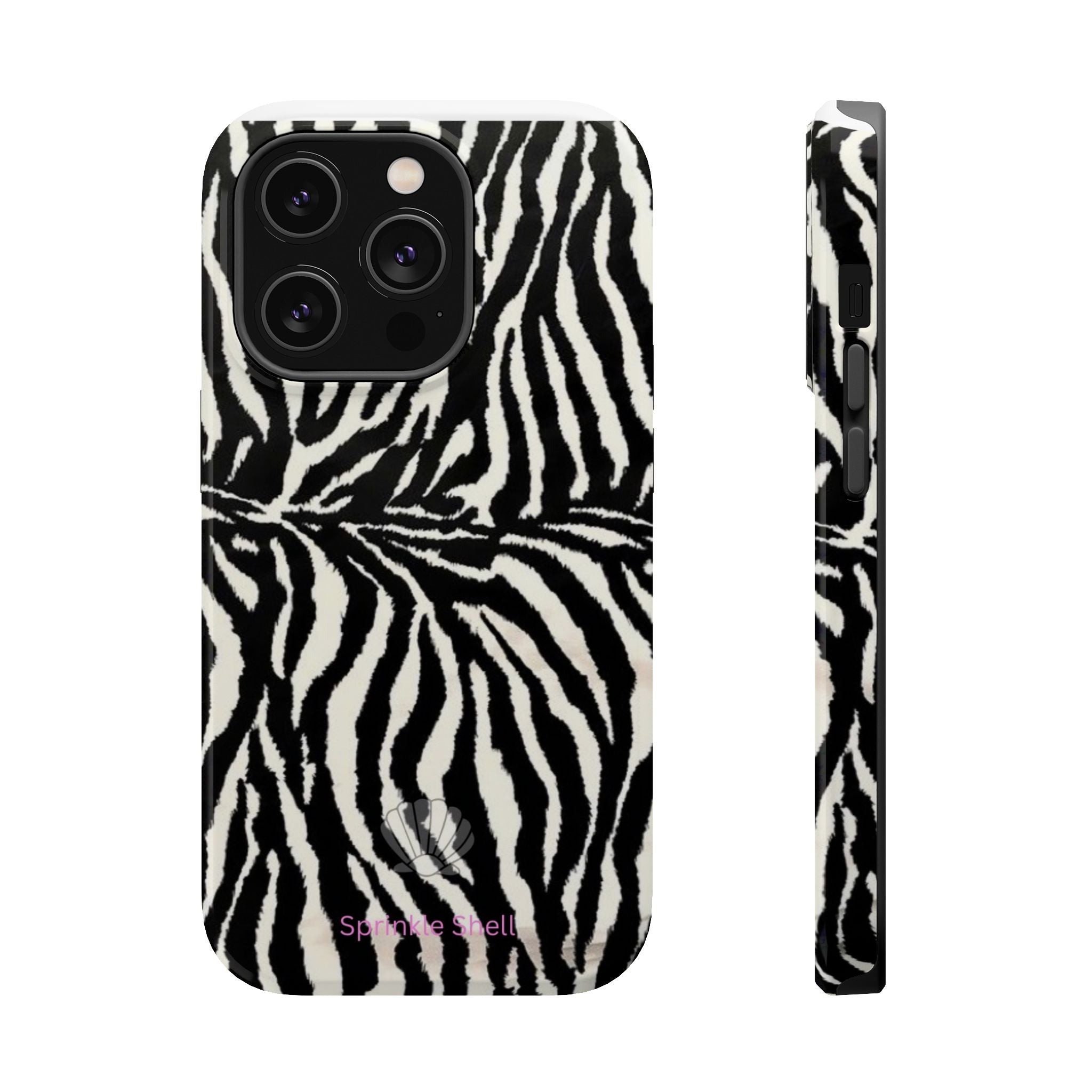 MagSafe black zebra print case