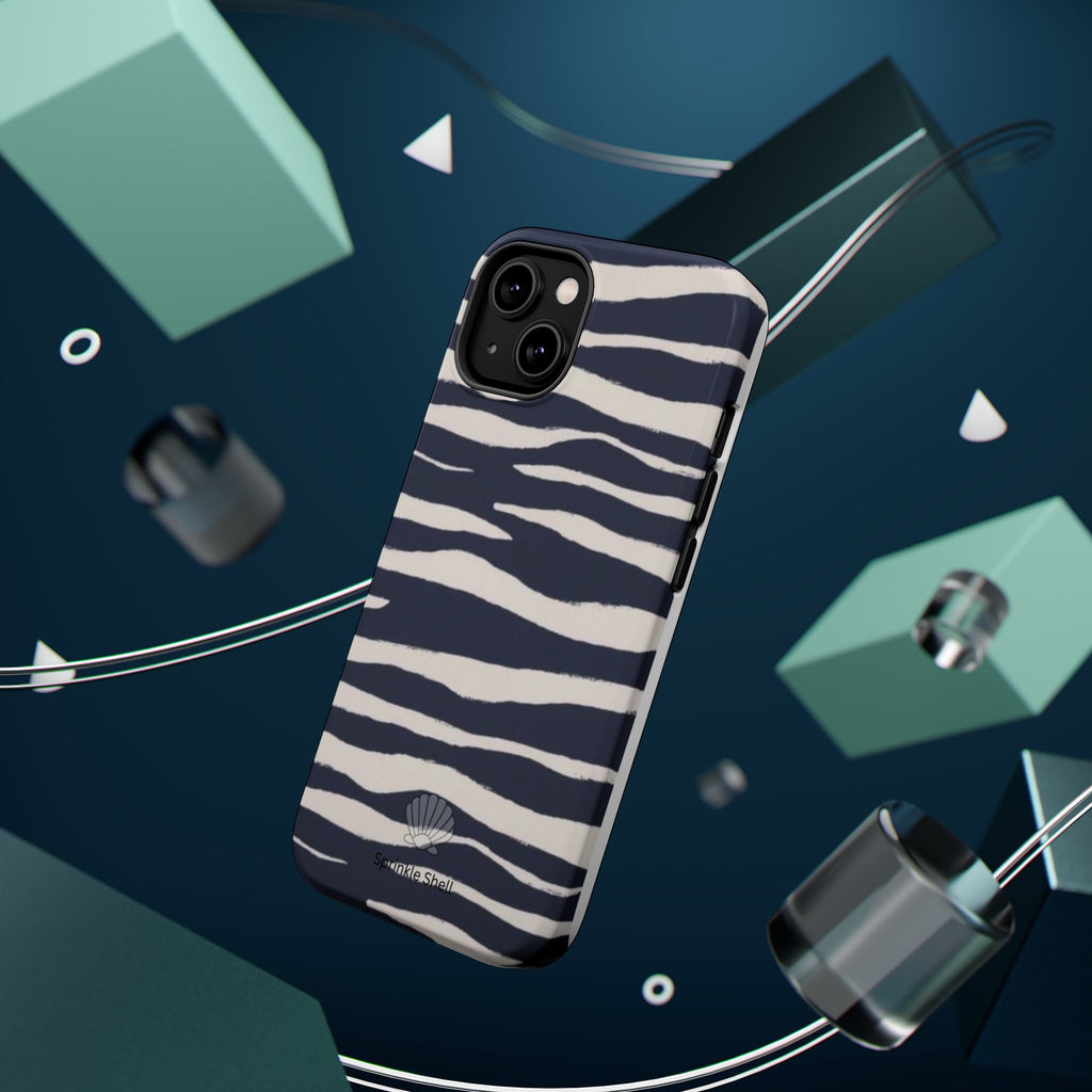 MagSafe Blue zebra print case