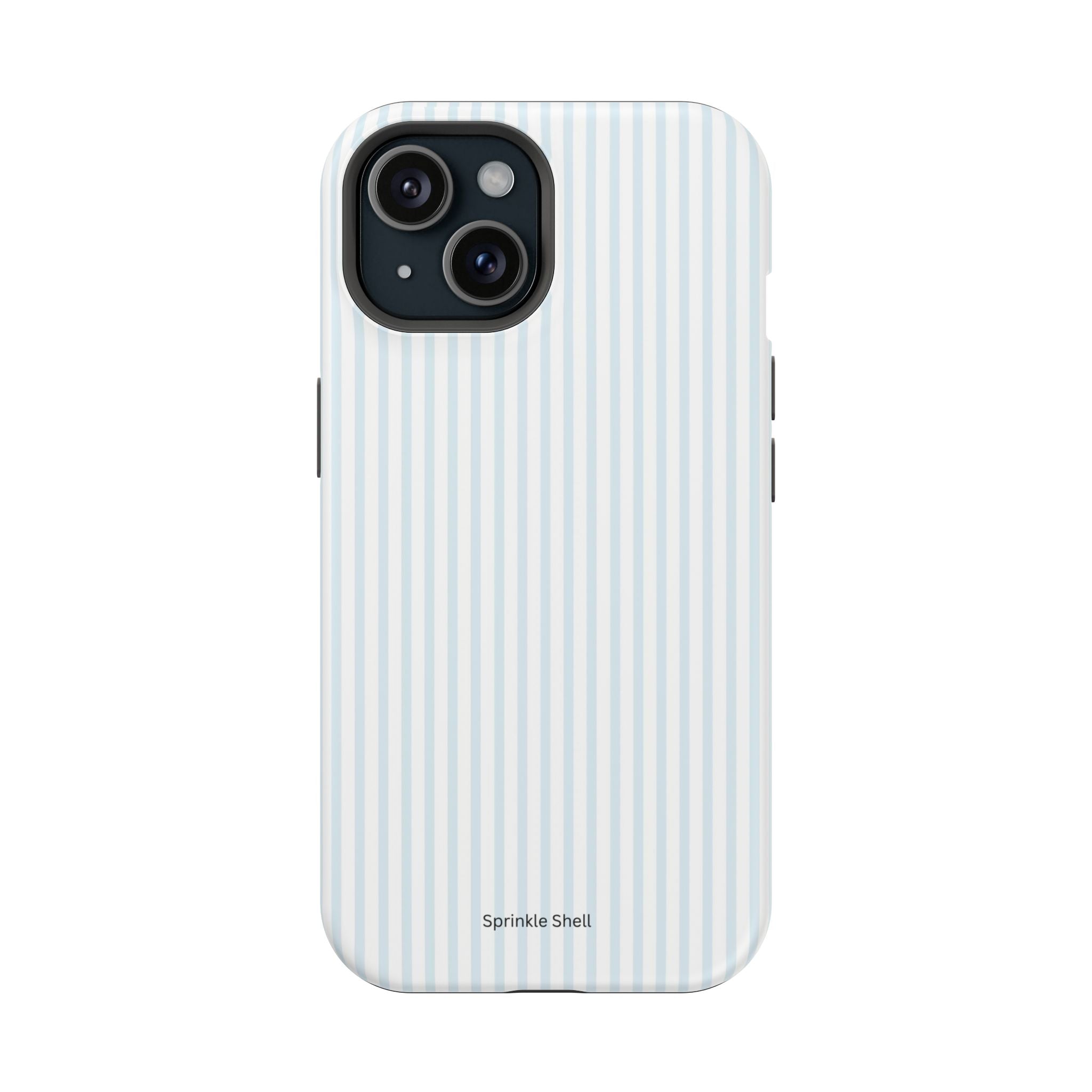 MagSafe light blue stripes iphone case
