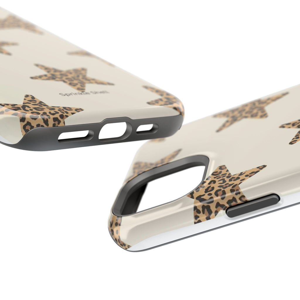 MagSafe Cheetah Print Stars iPhone Case
