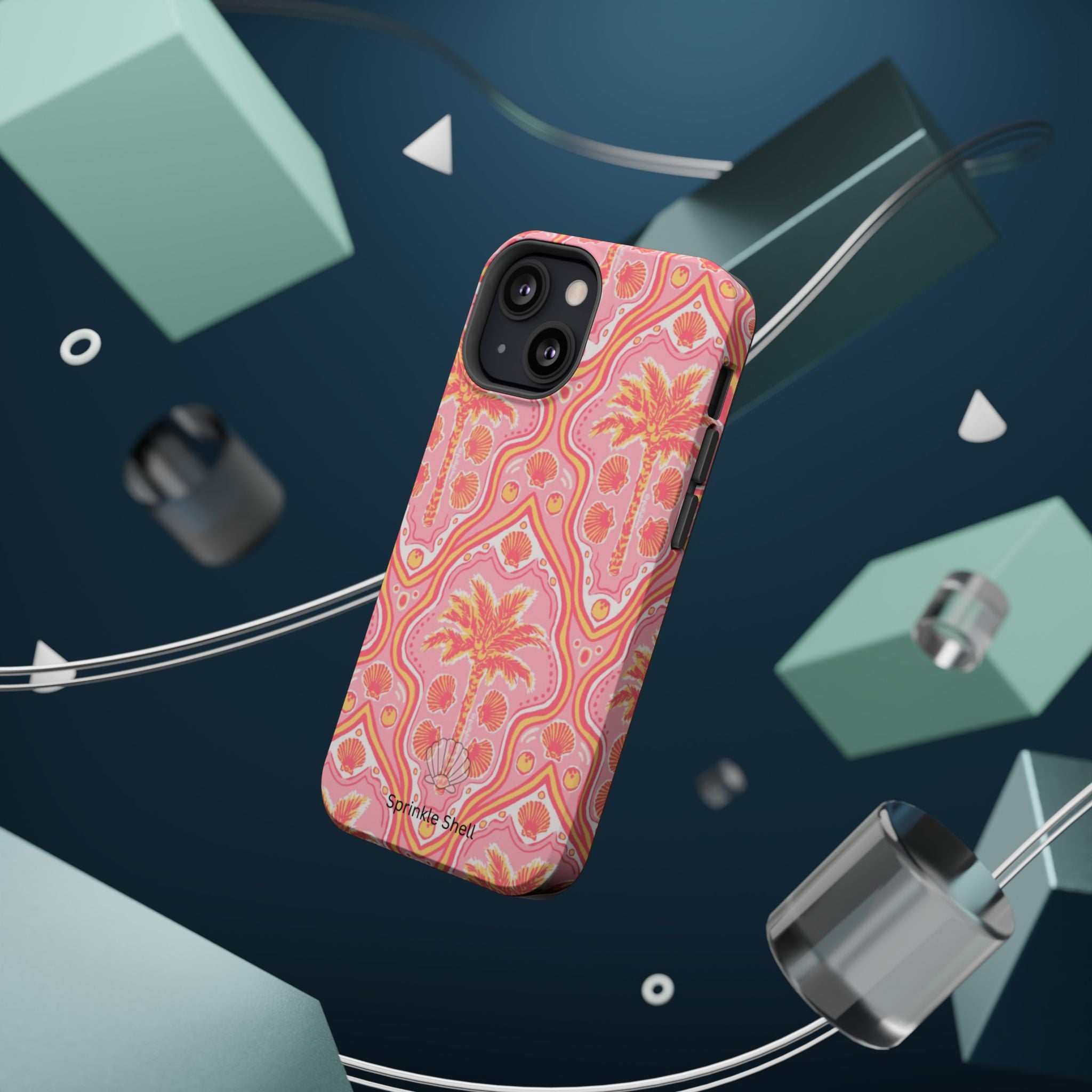 MagSafe pink pink summer palm tree case
