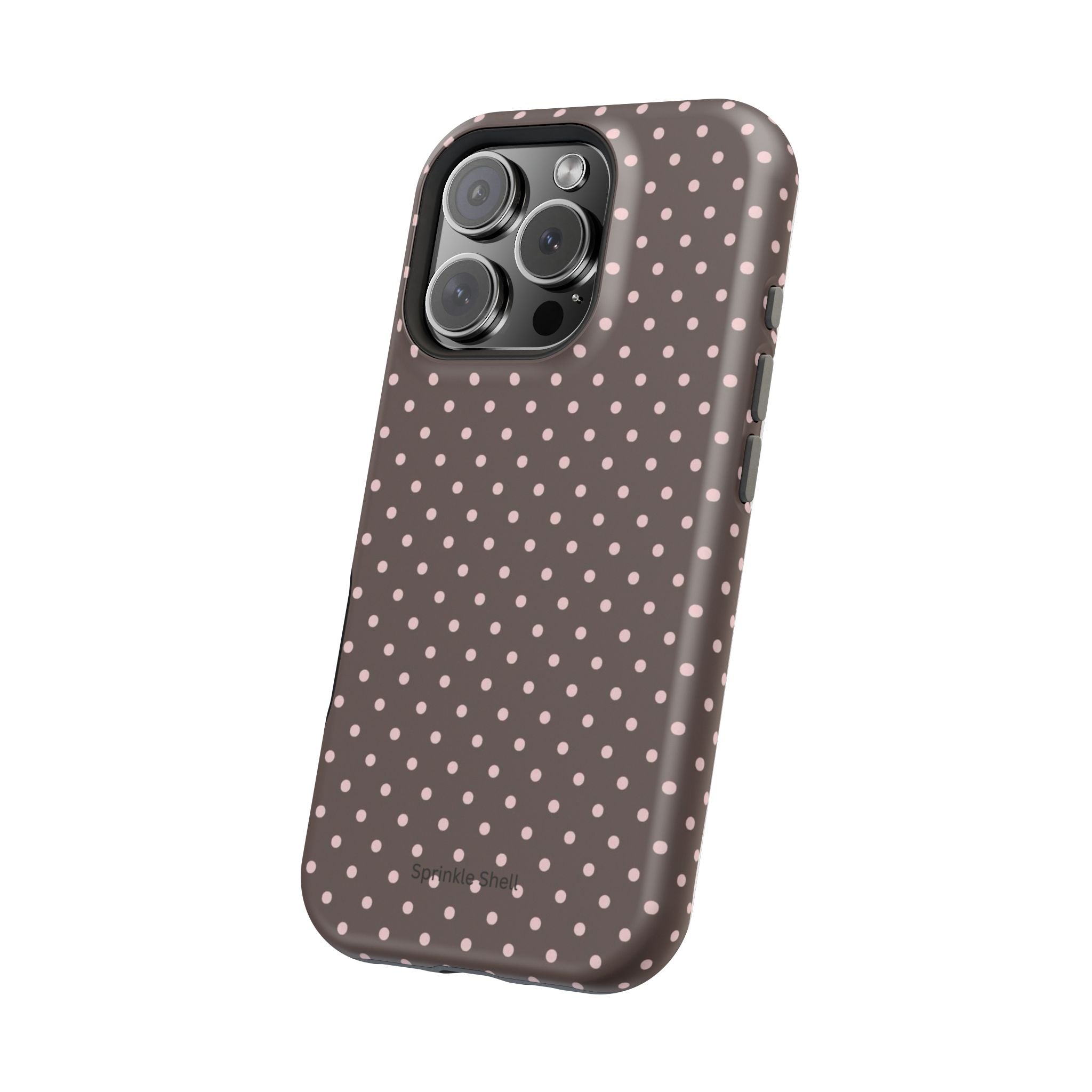 MagSafe Brown And Pink Polkadot Iphone Case