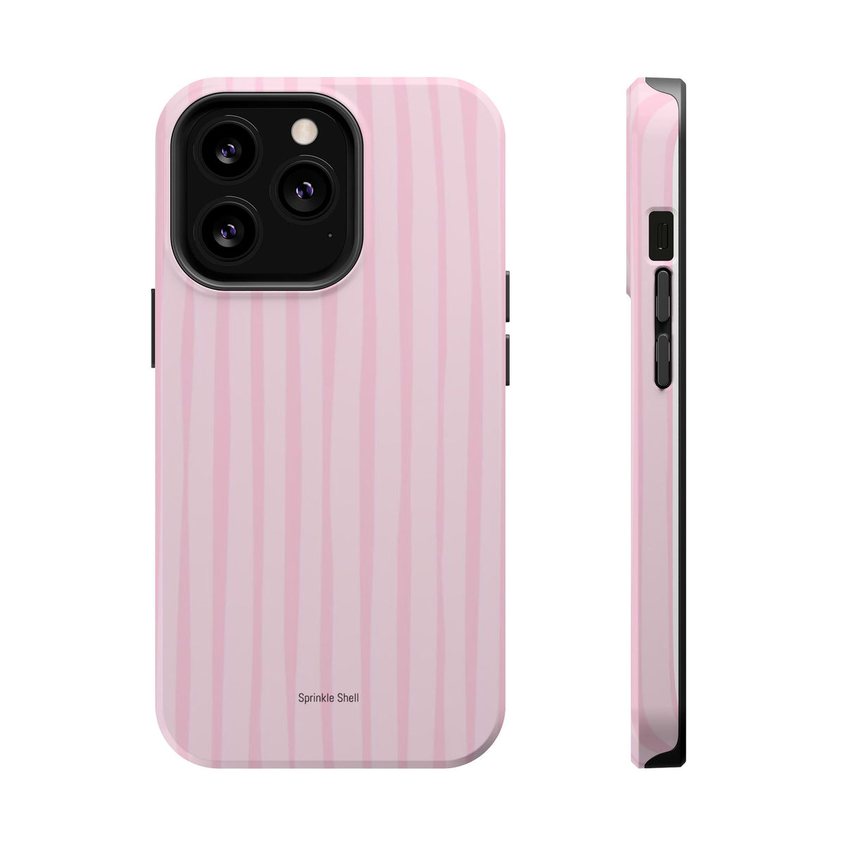 MagSafe pink uneven lines case